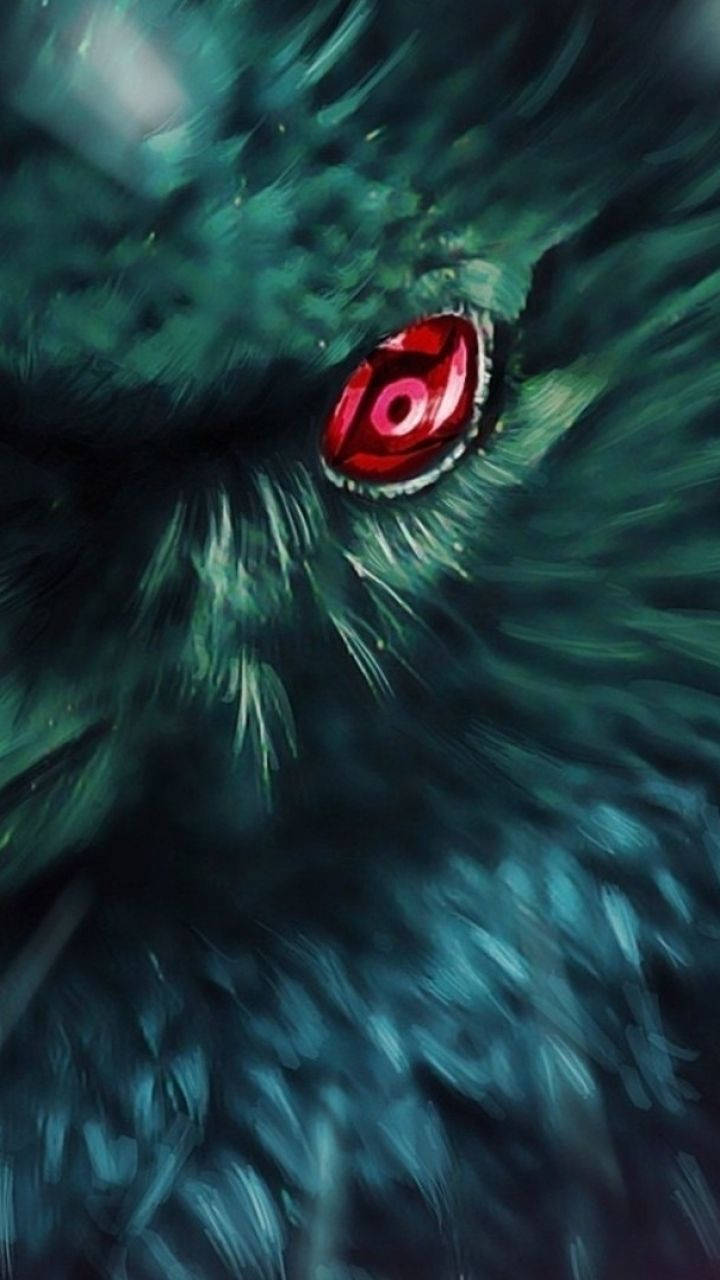 Crow Sharingan Eye Painting Background