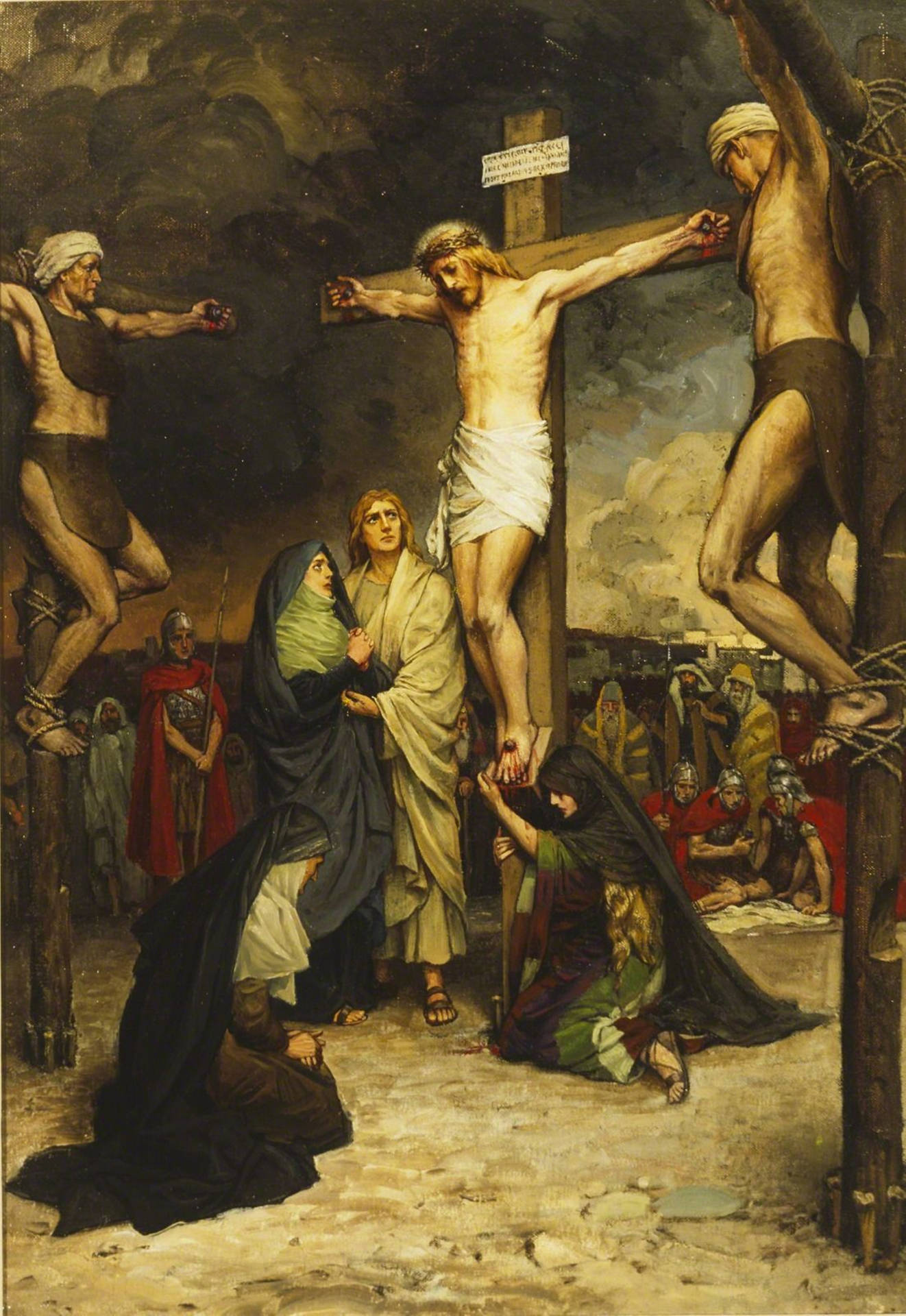 Crucifixion Of Christ Jesus 4k Iphone Background