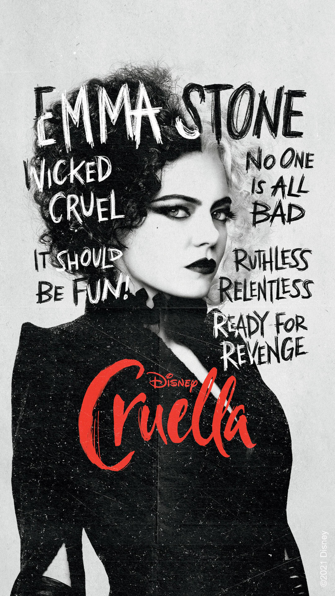 Cruella 2021 Wicked Cruel Poster