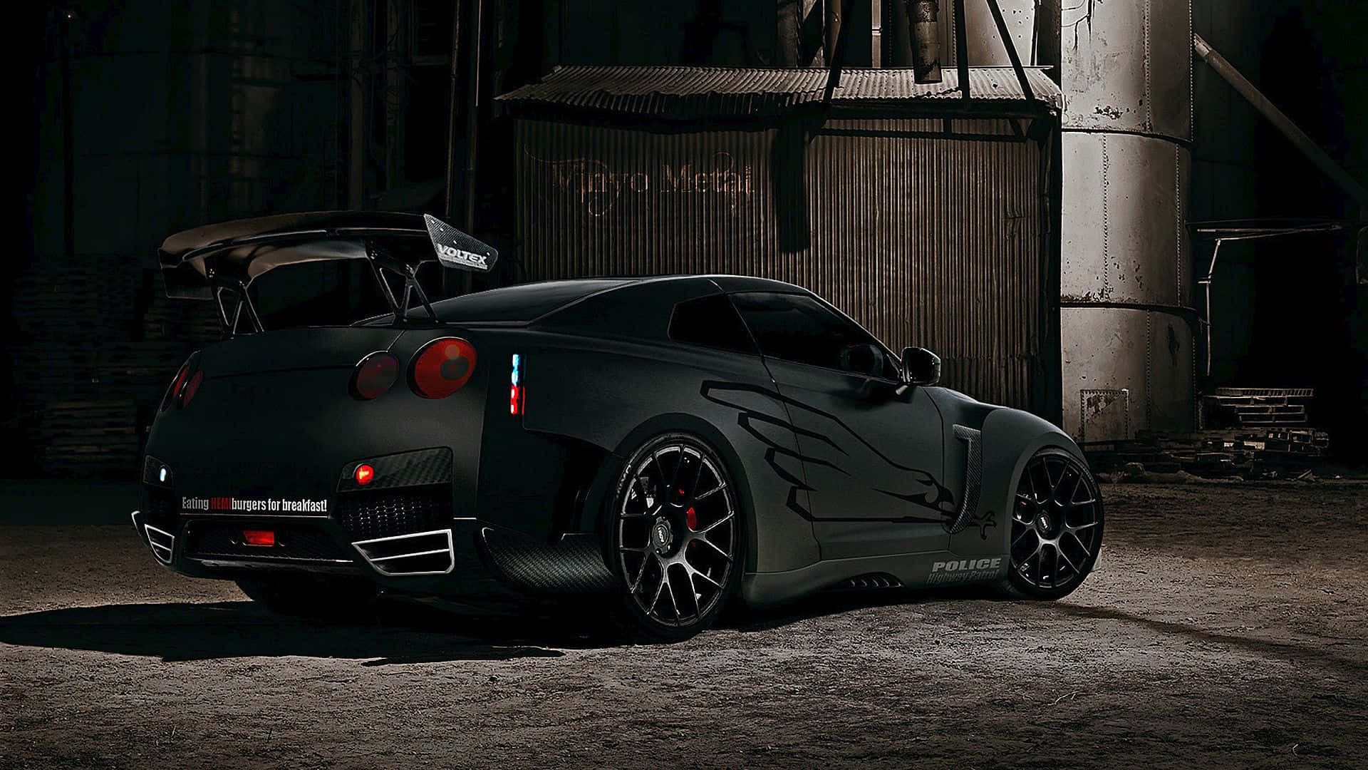Cruise Down The Highway In Style With This Cool Gtr Background