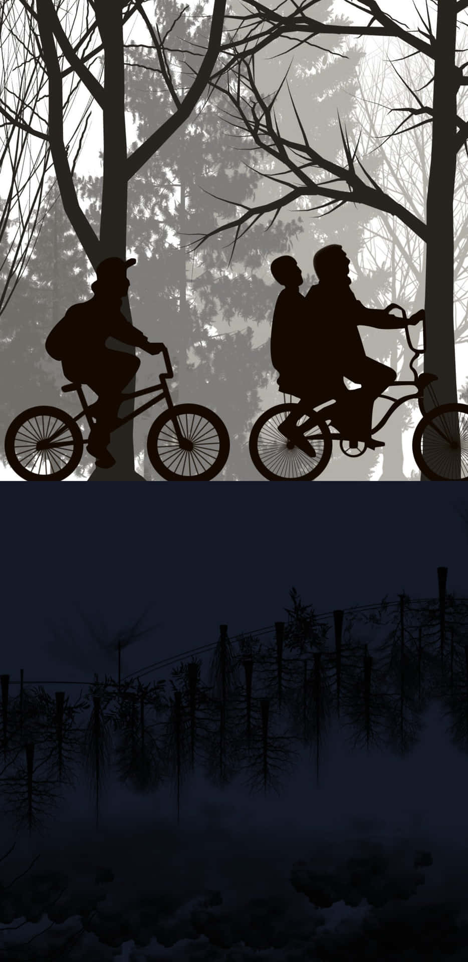 Cruise The Streets Of Hawkins On An Iconic Stranger Things Bike Background