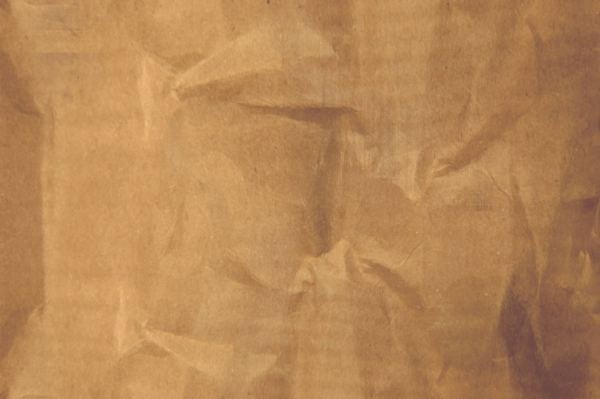 Crumpled Brown Aesthetic Paper Background
