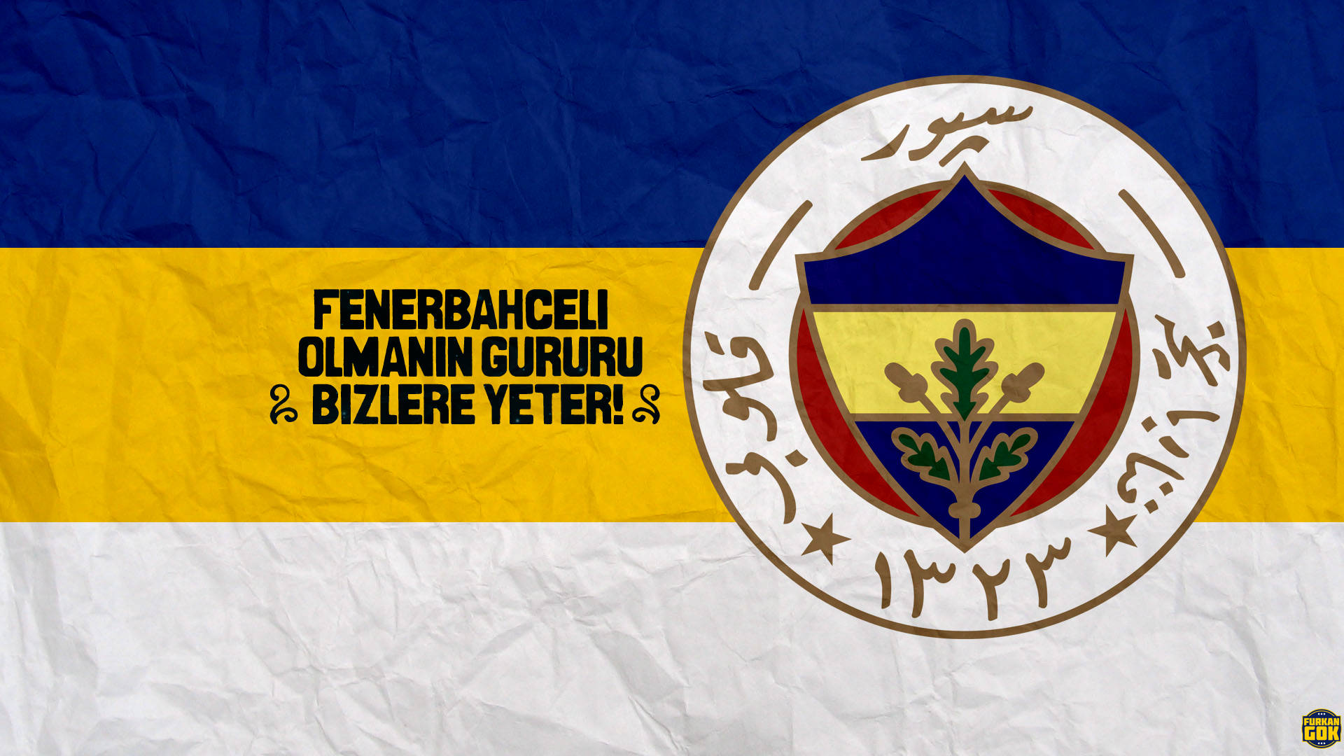 Crumpled Paper Texture Fenerbahce