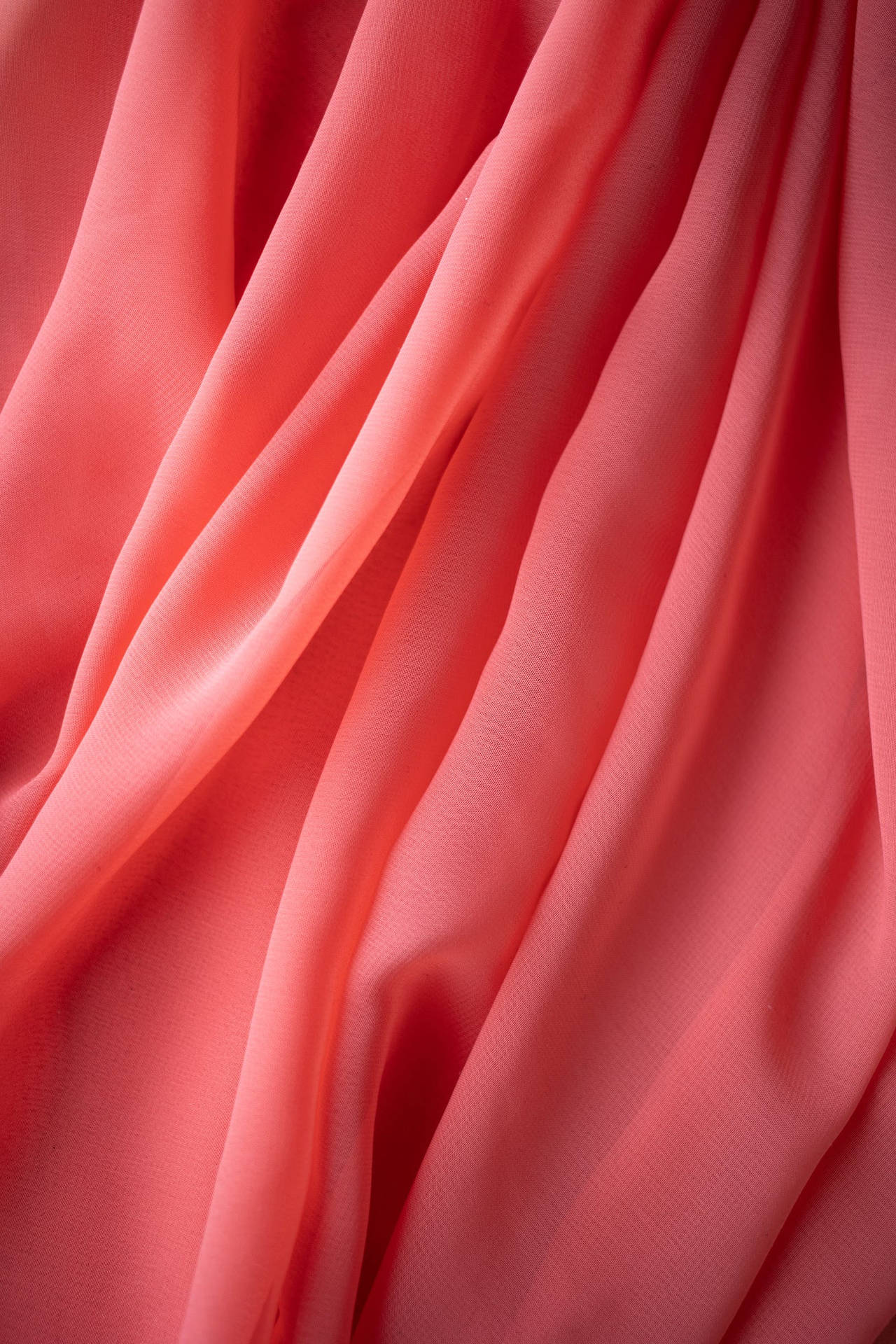 Crumpled Pastel Pink Color Fabric