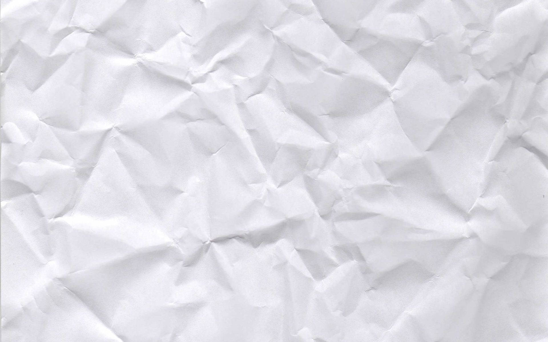 Crumpled White Paper Texture Background