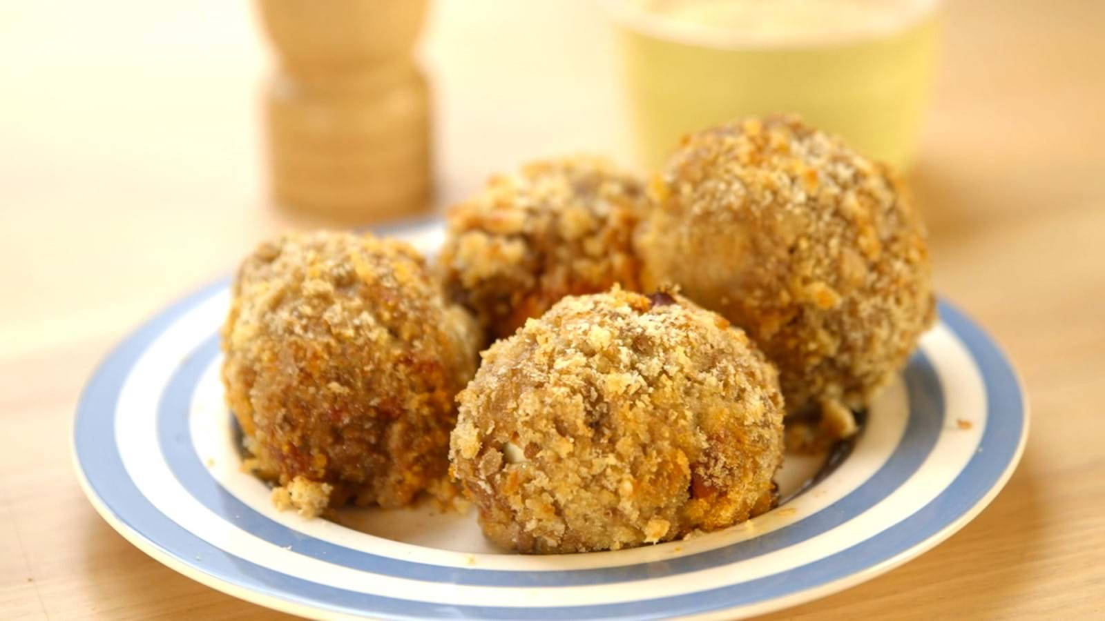 Crunchy Whole Traditional British Scotch Eggs Dish