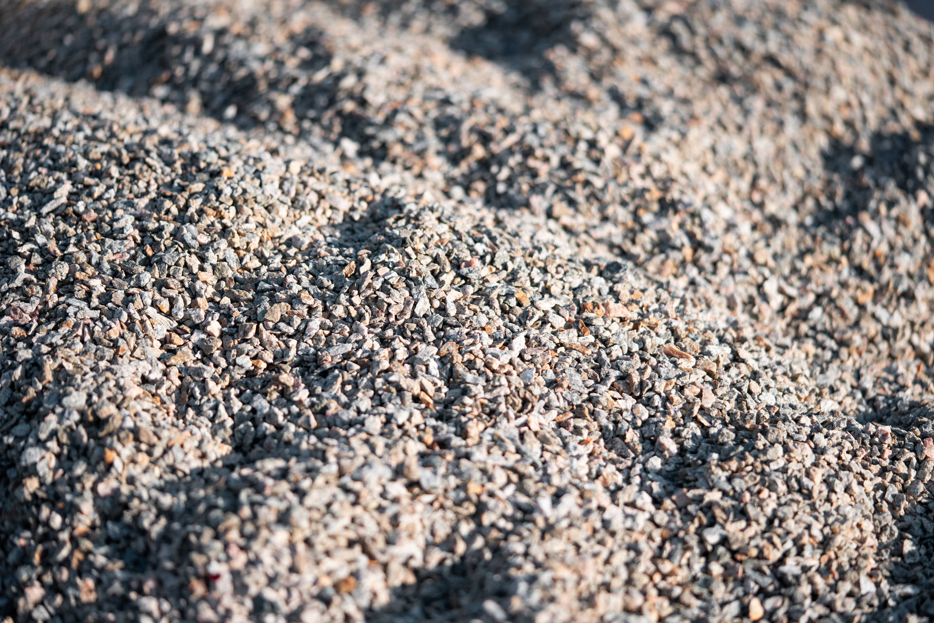 Crushed Rocks Plain Grey Background