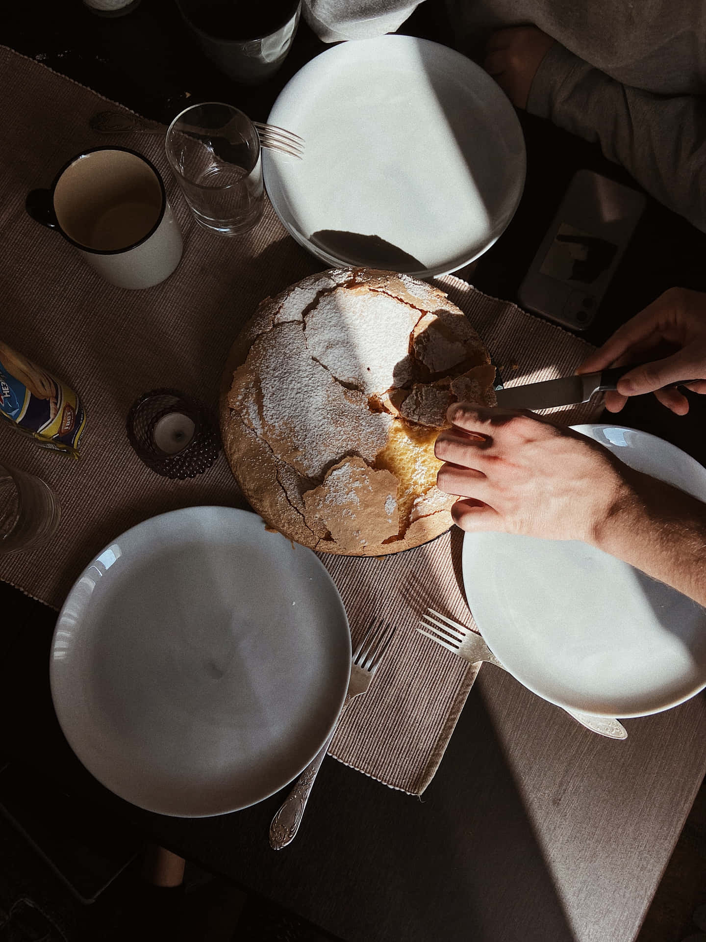 Crusty Bread Cracks Background