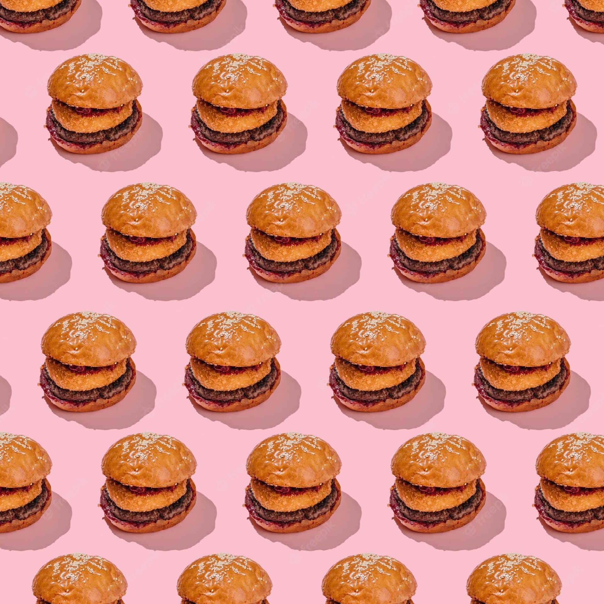Crusty Burger Patter Design