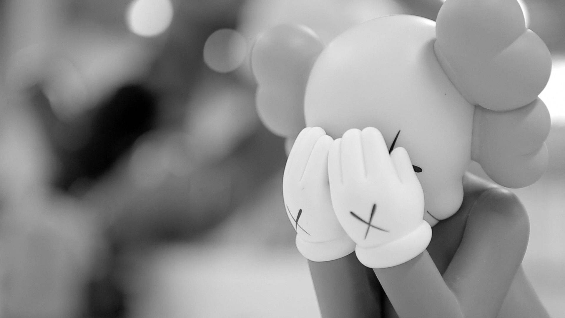 Crying Companion Kaws Pc Bw Background