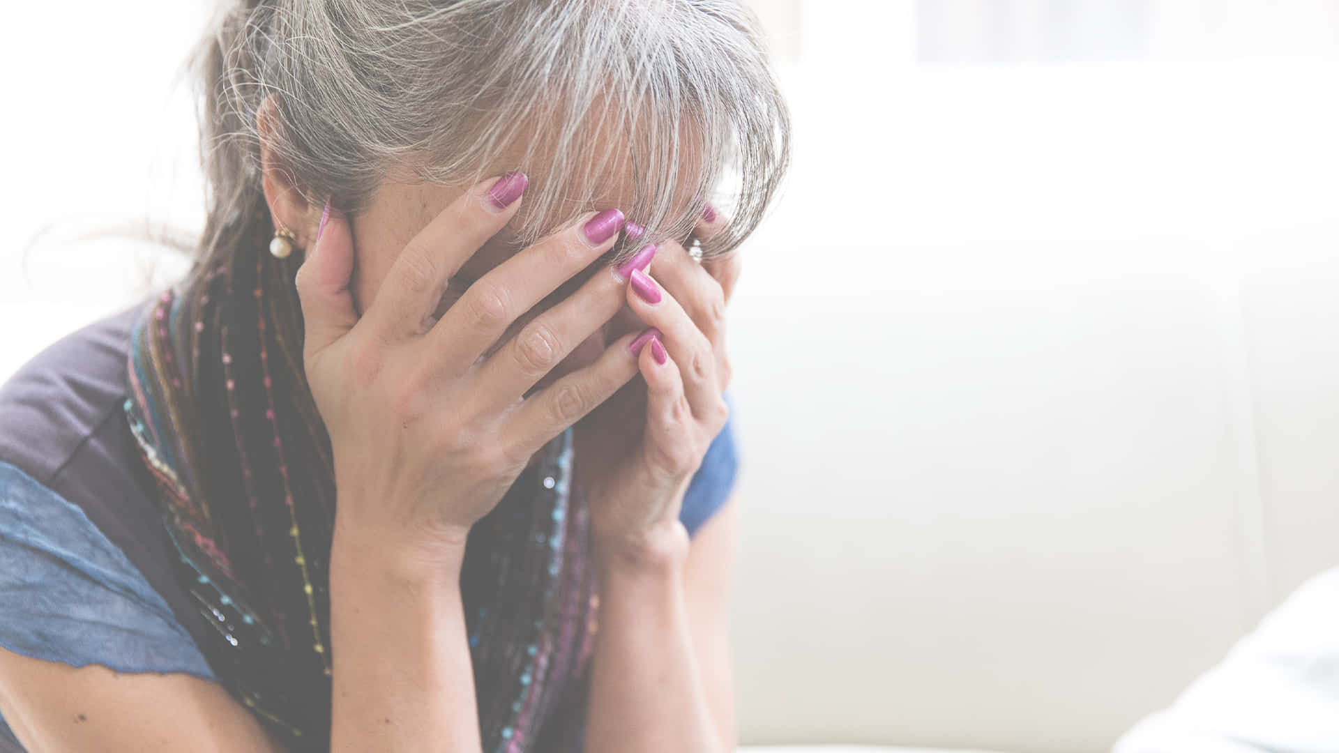 Crying Contrite Woman Background