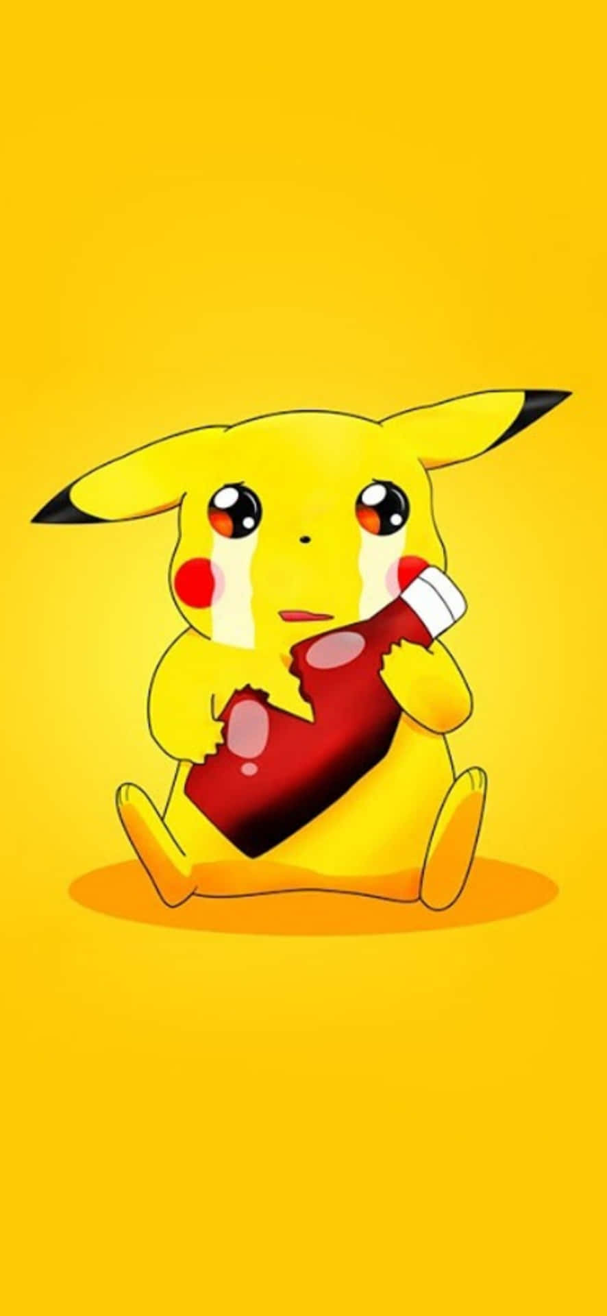 Crying Cute Baby Pikachu Background