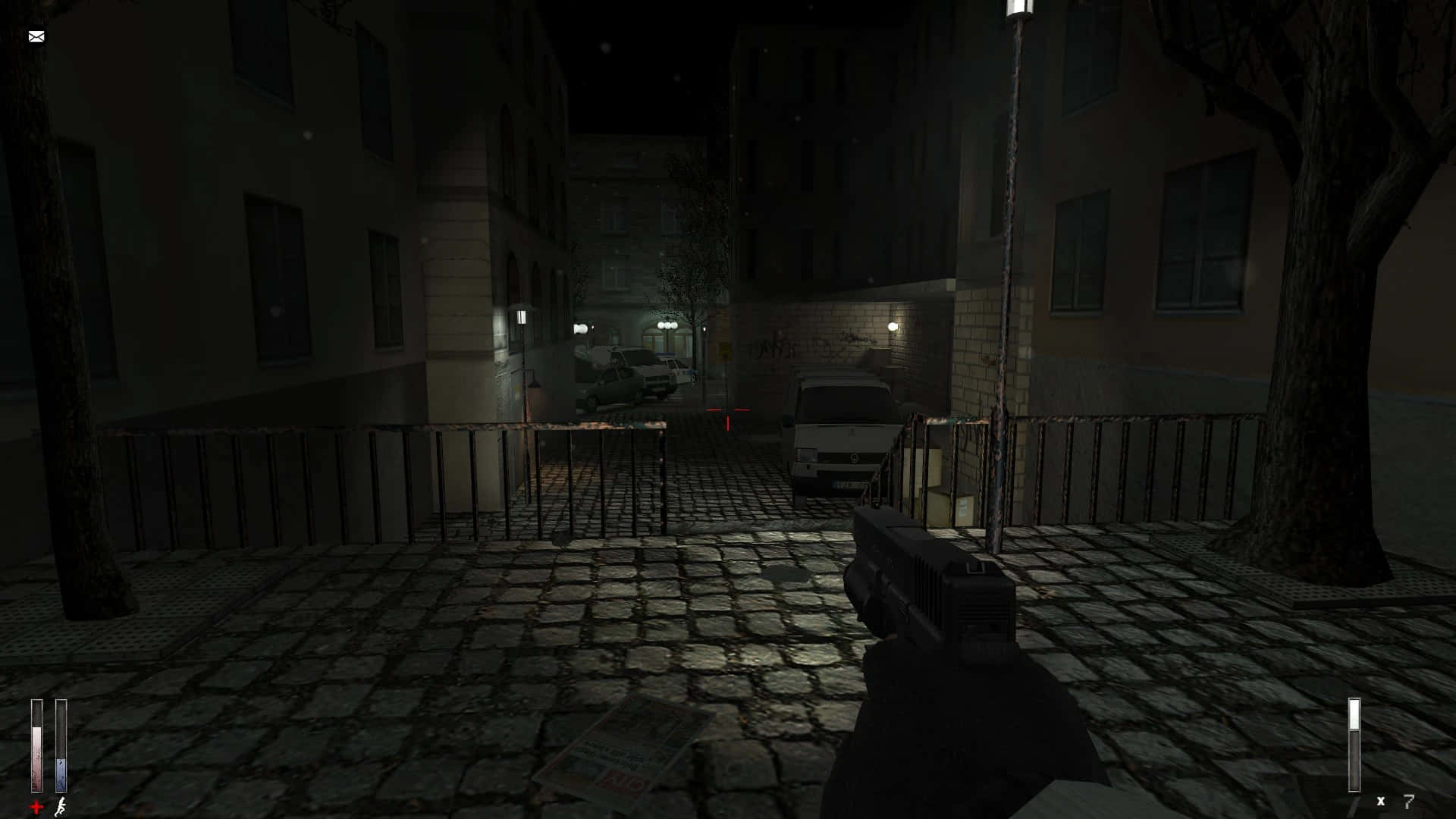 Cryof Fear Dark Alley With Handgun Background