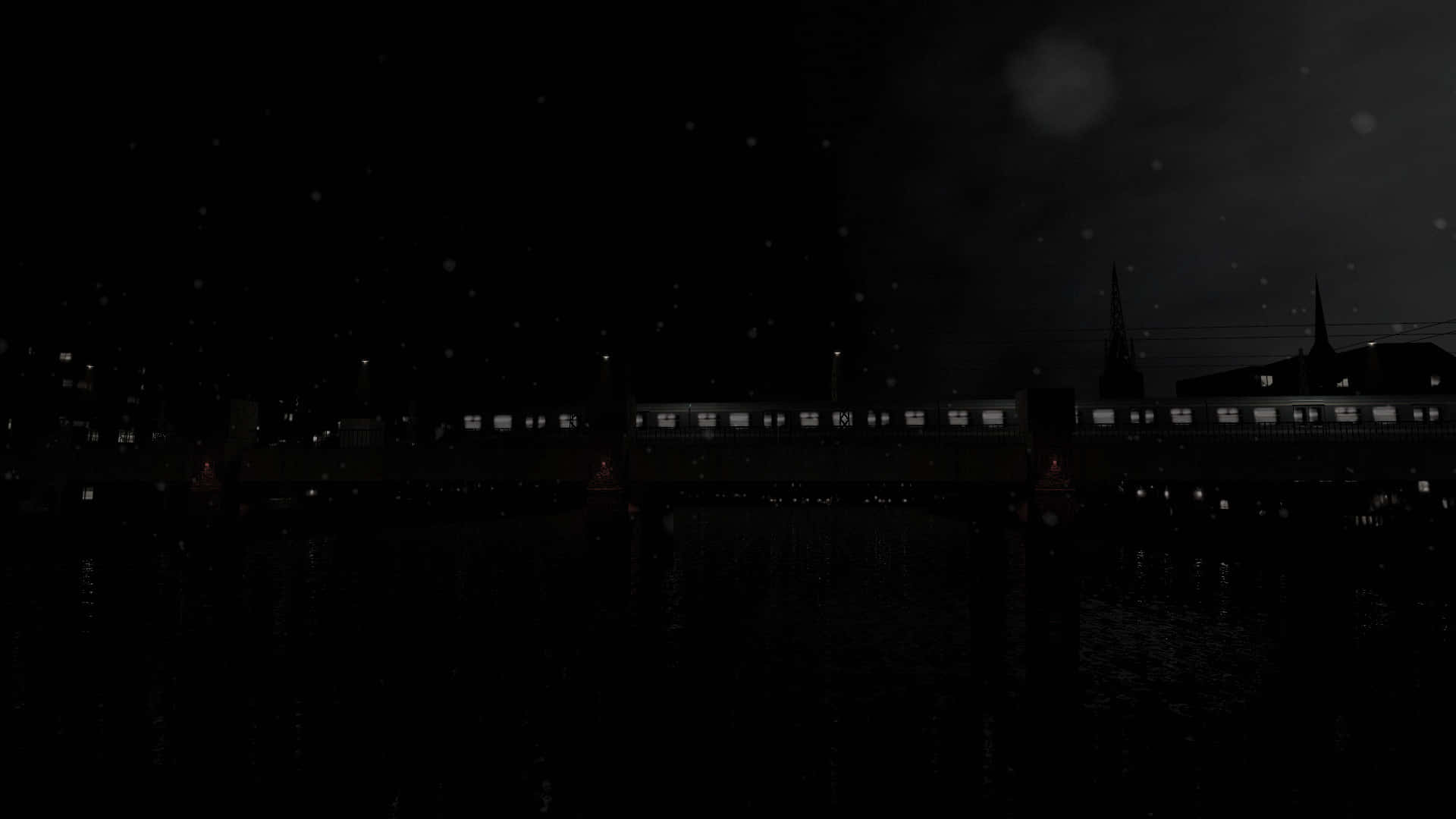 Cryof Fear Dark Waterfront Scene Background