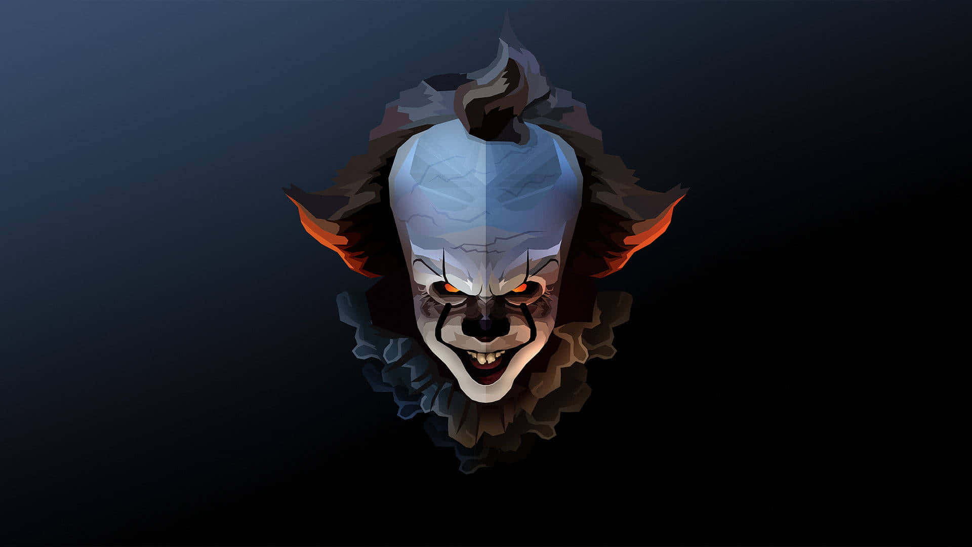 Cryptic Pennywise Head Logo Background