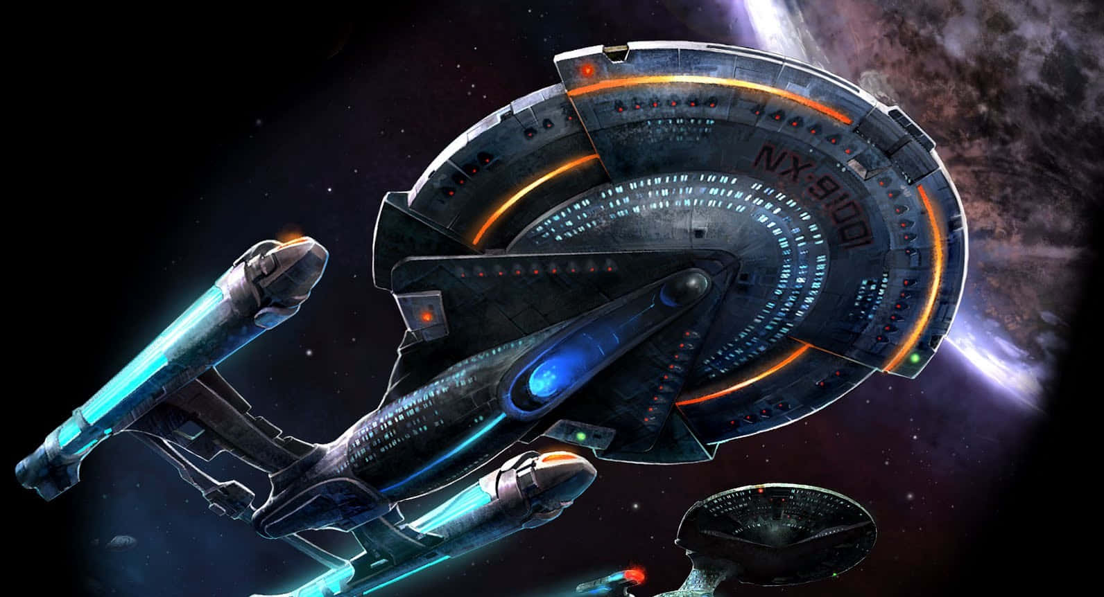 Cryptic Spaceship Desgin Background