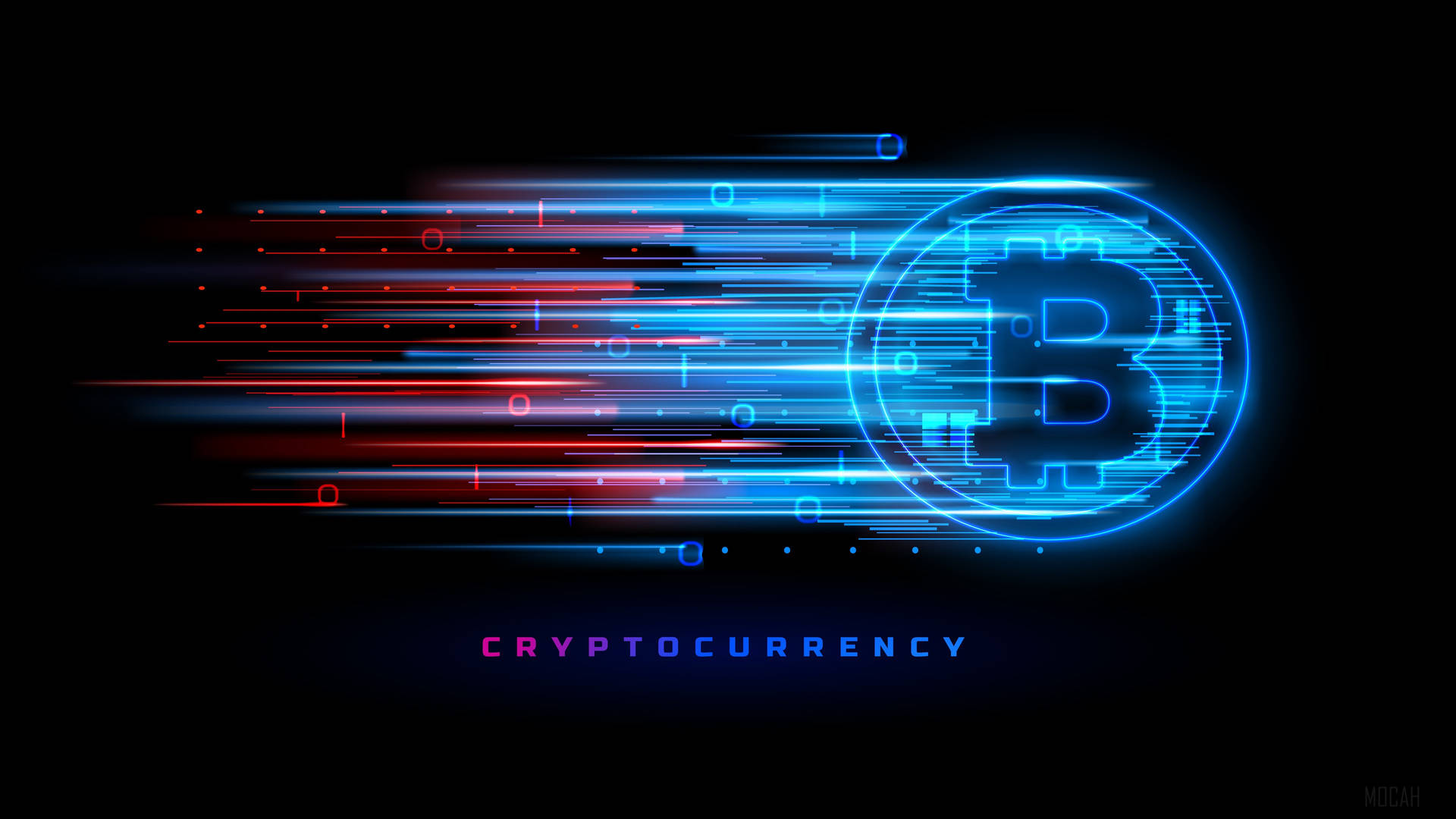 Crypto Bitcoin With Speed Motion Graphics