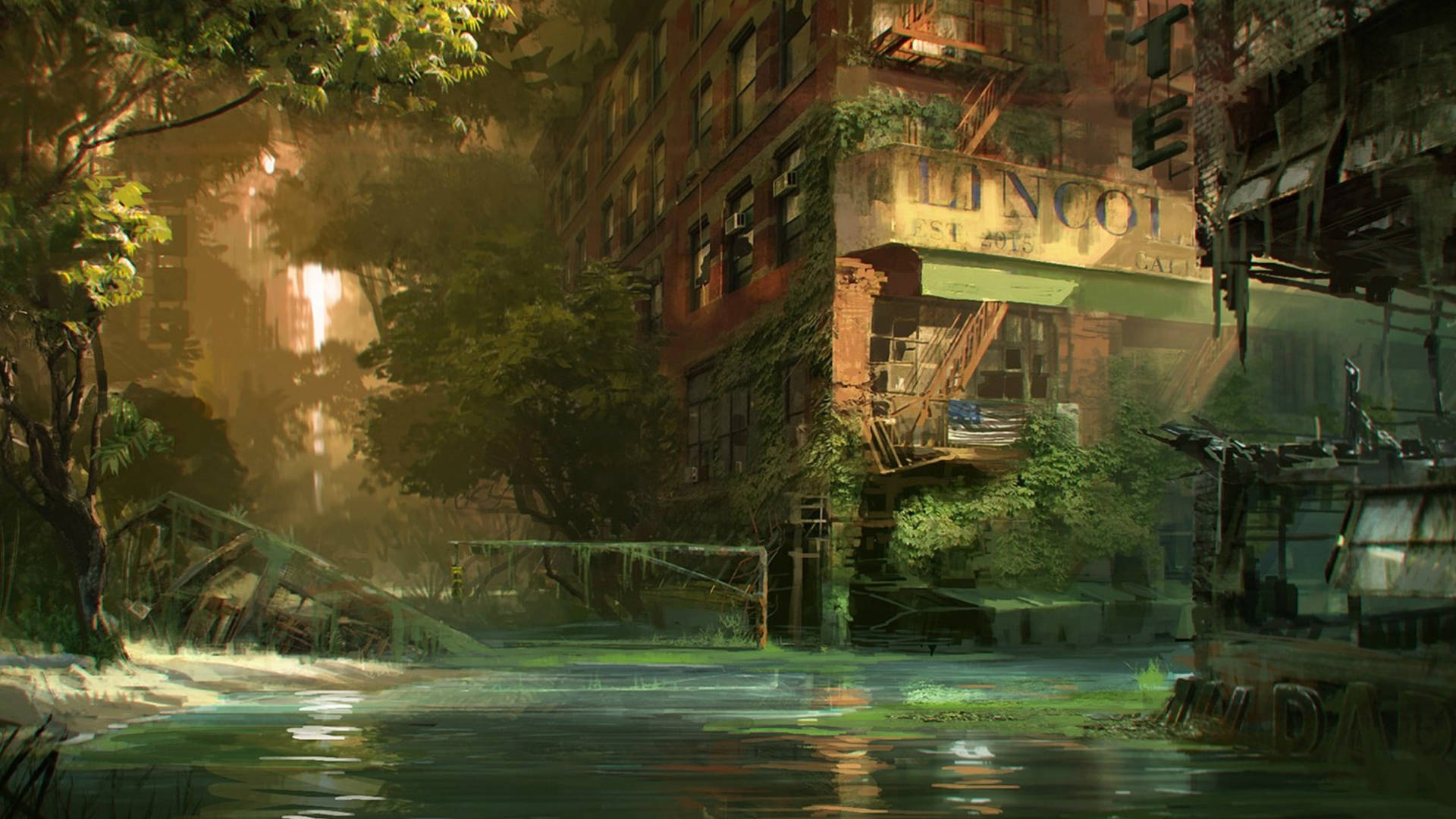 Crysis 3 Flooded Buildings 4k Background