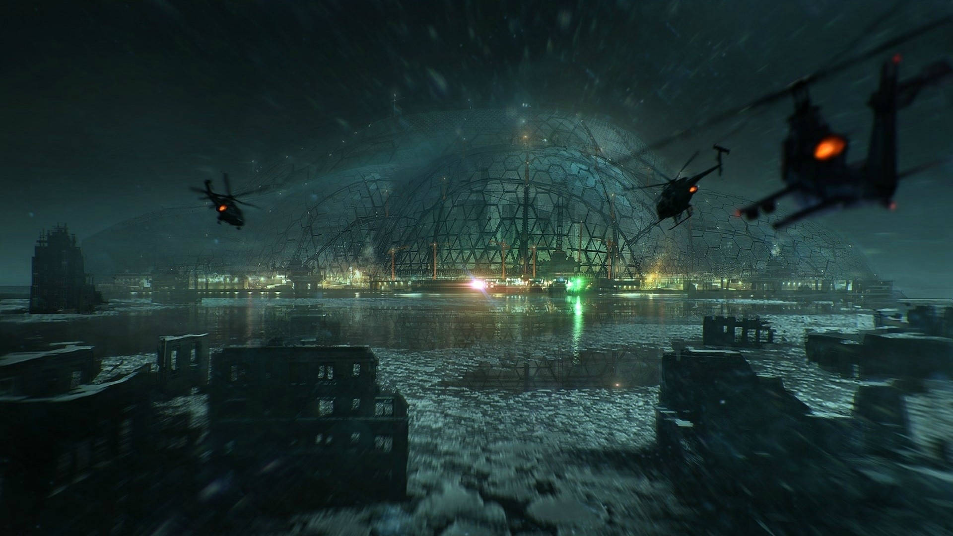 Crysis 3 Nyc Liberty Dome Background