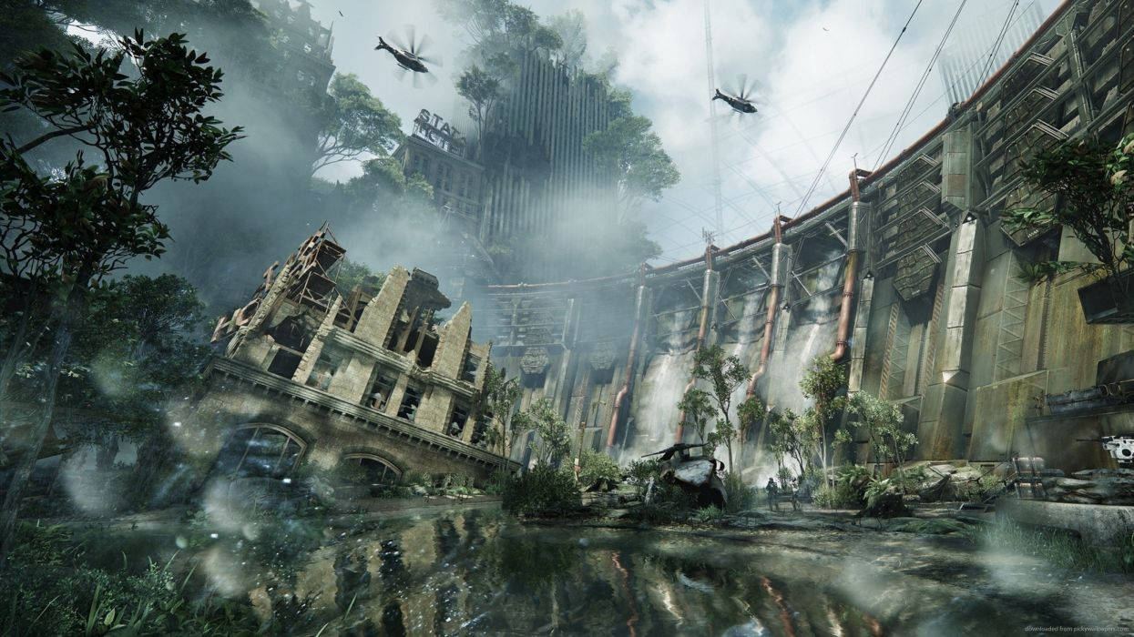 Crysis 3 Ravaged Spillway Background