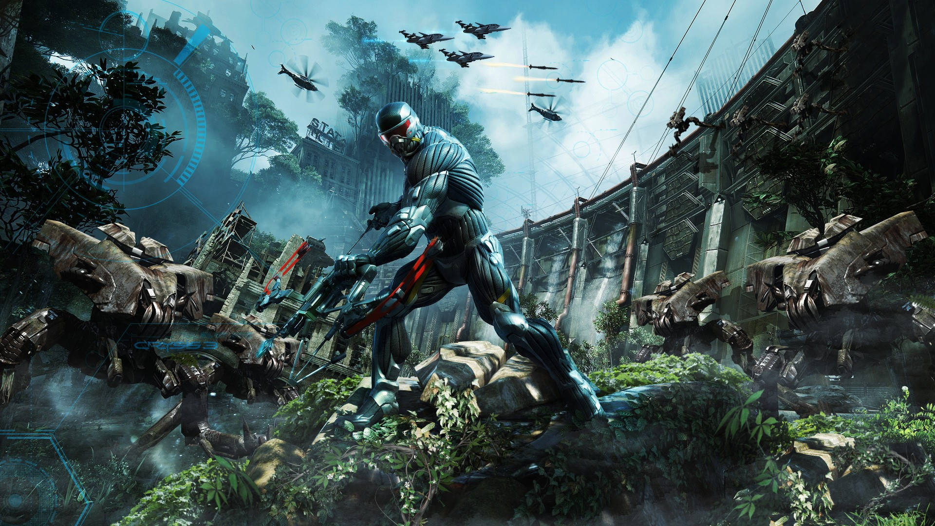 Crysis 3 Surrounded By Cephs Background