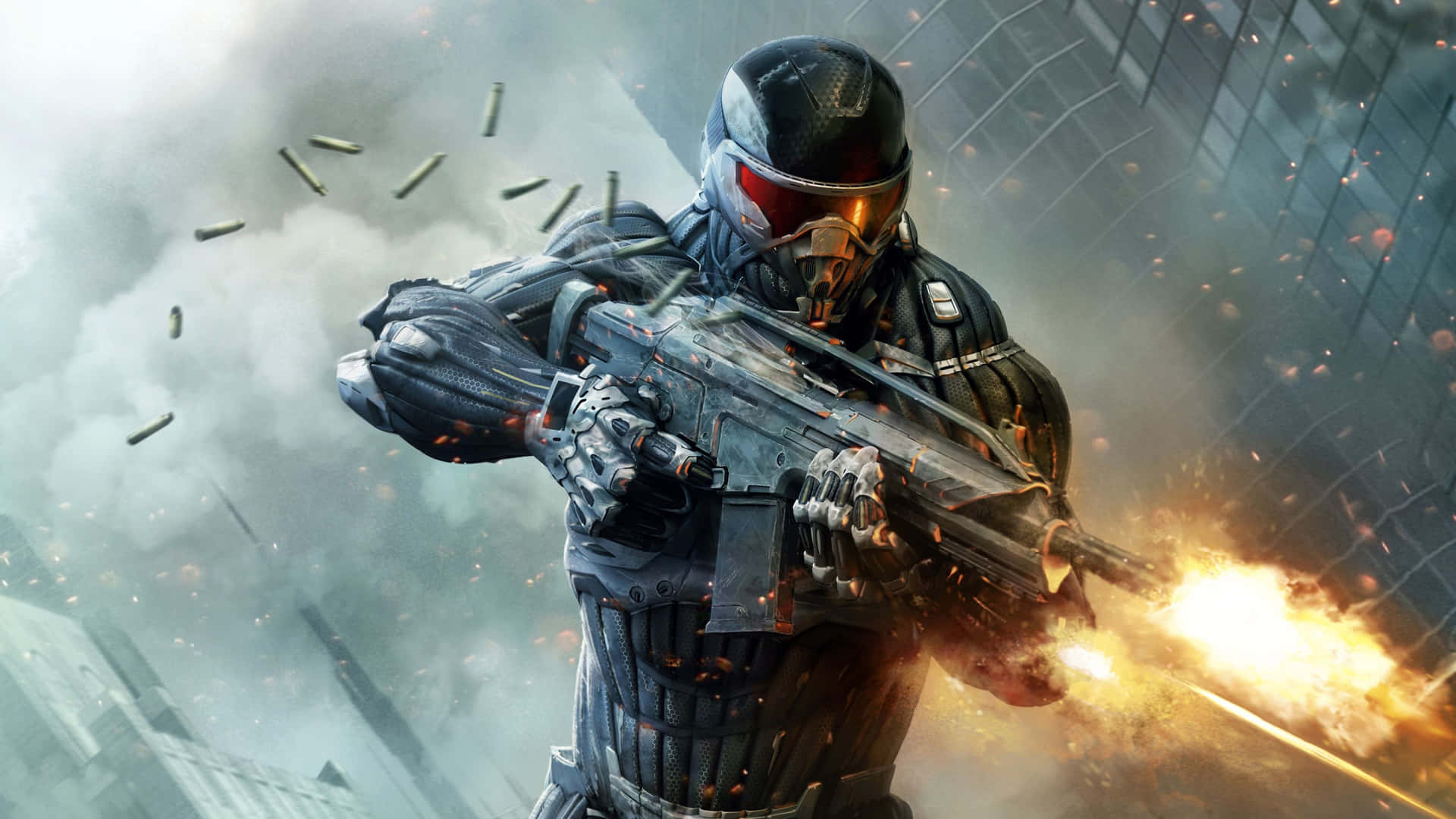 Crysis 4k Soldier Shooting Gun