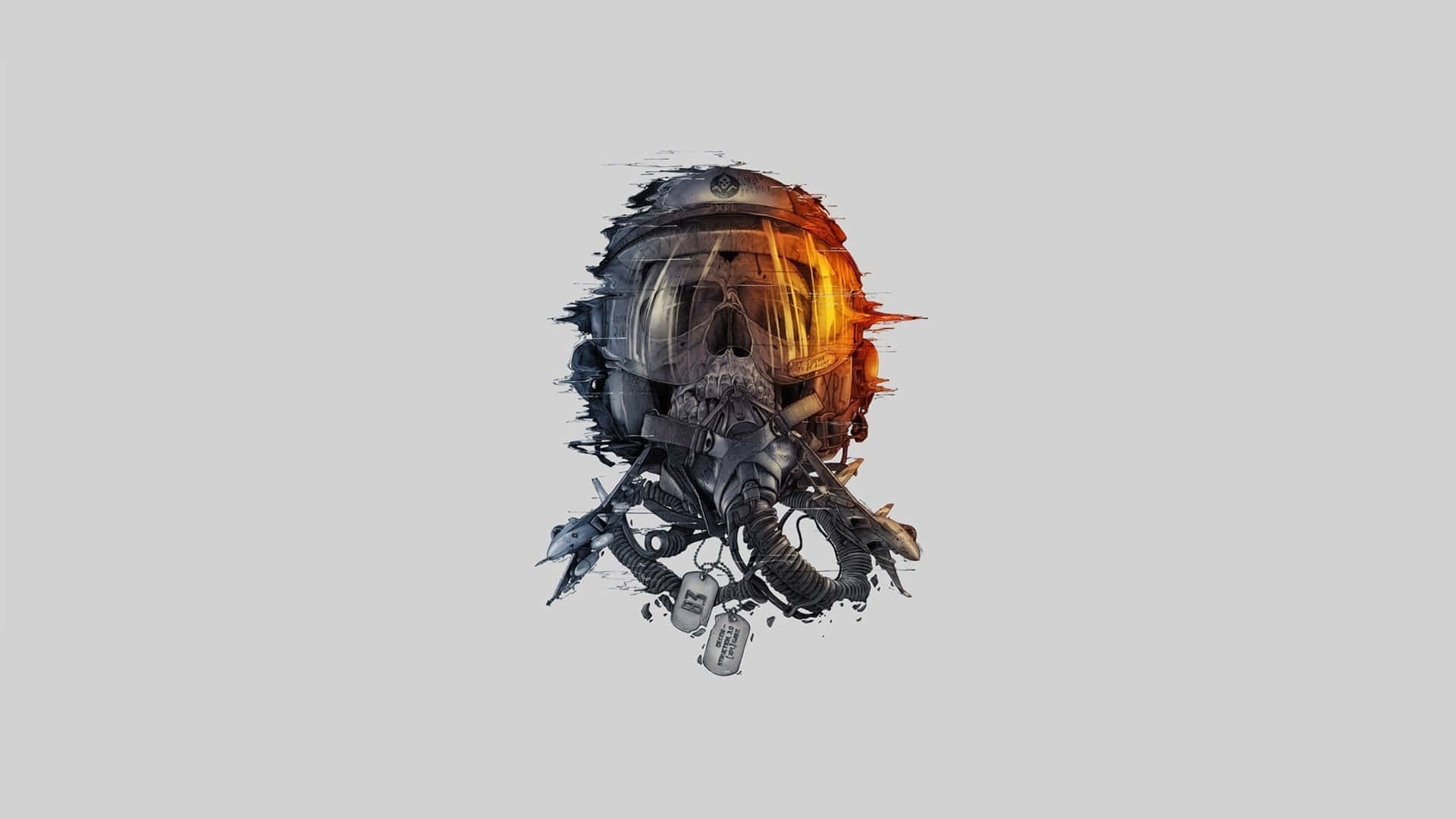 Crysis Nanosuit Helmet Artwork Background