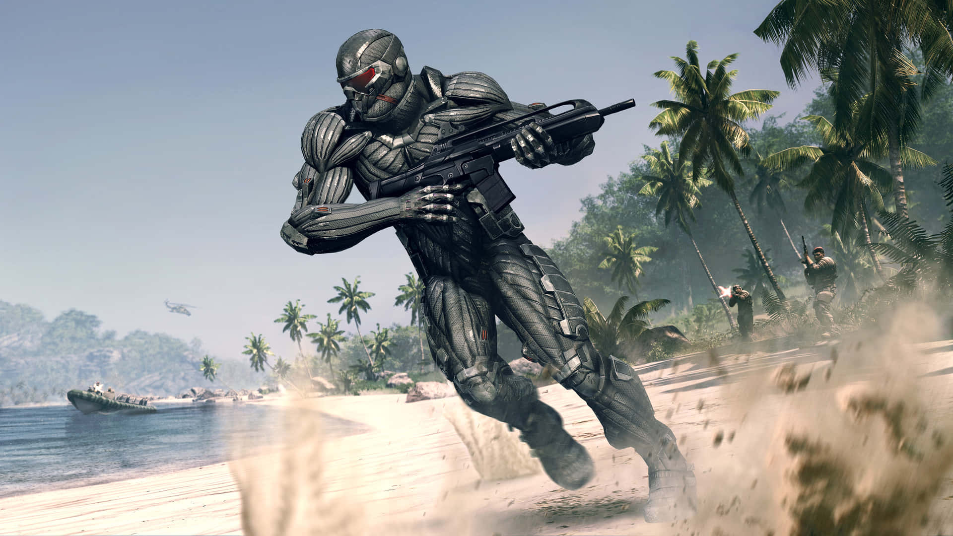 Crysis Nanosuit Soldier Beach Combat.jpg Background