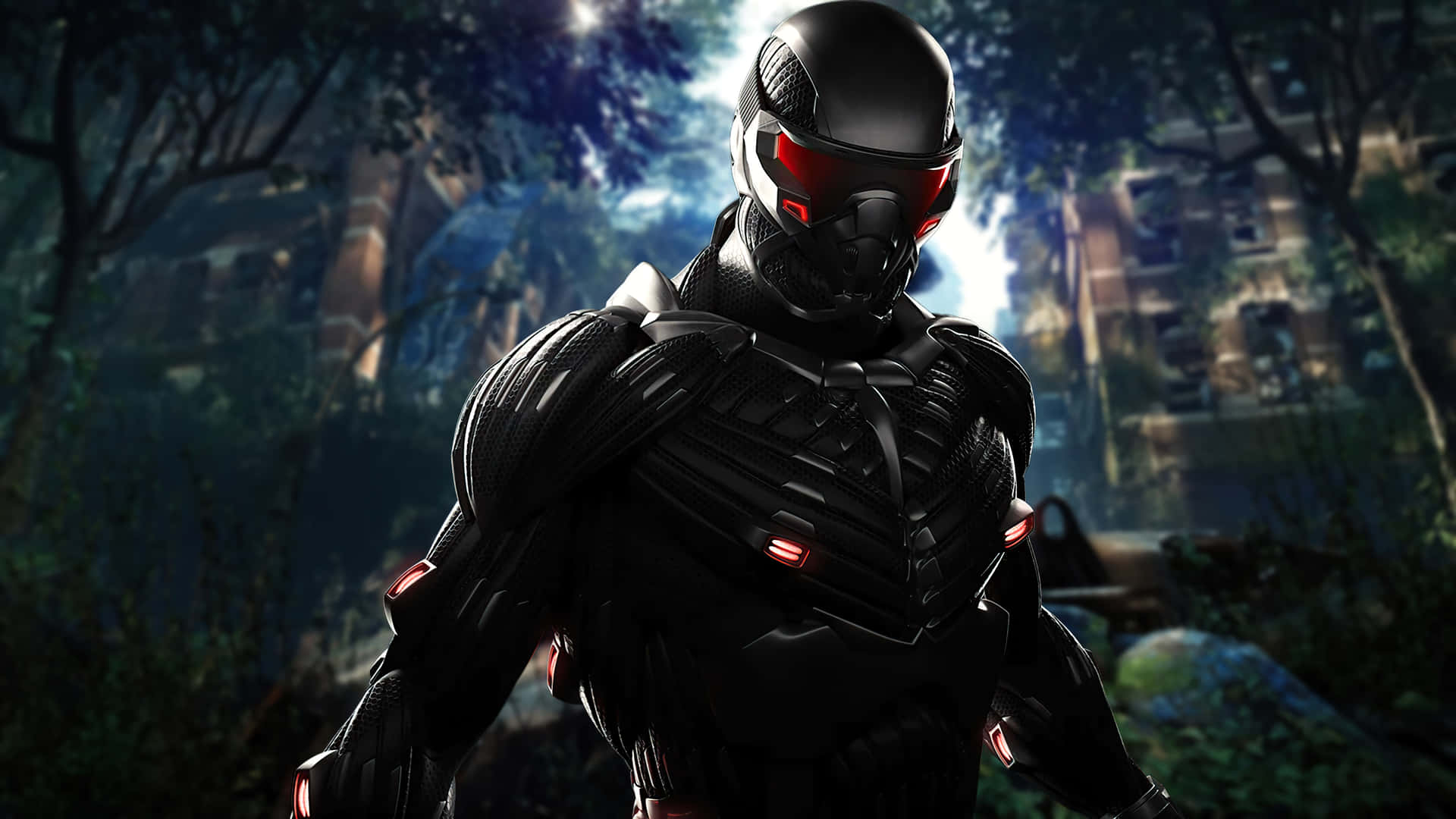Crysis Nanosuit Soldier Forest Background Background