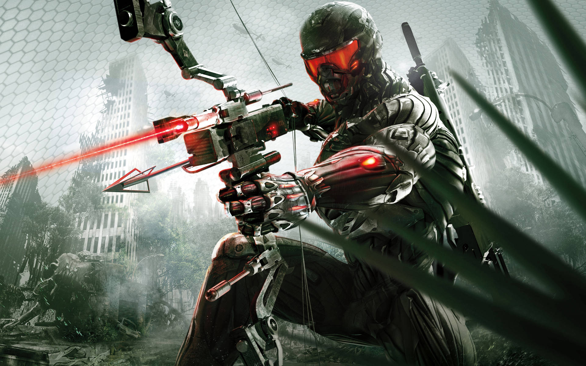 Crysis Remastered Prophet Bow And Arrow Background