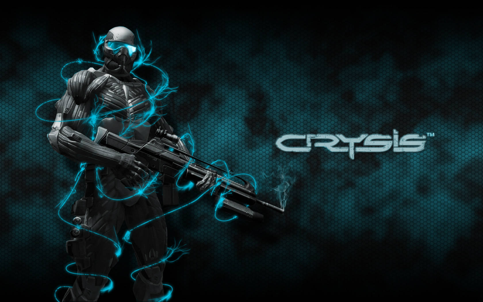 Crysis Warhead Blue Glow Background