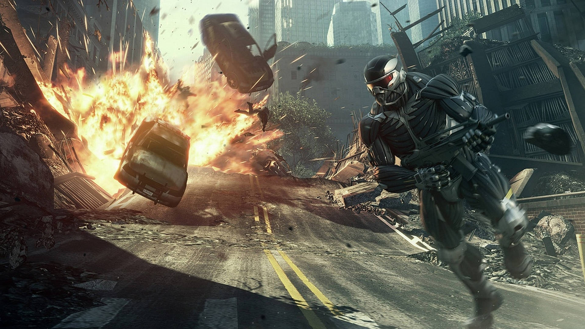 Crysis Warhead Explosion Background