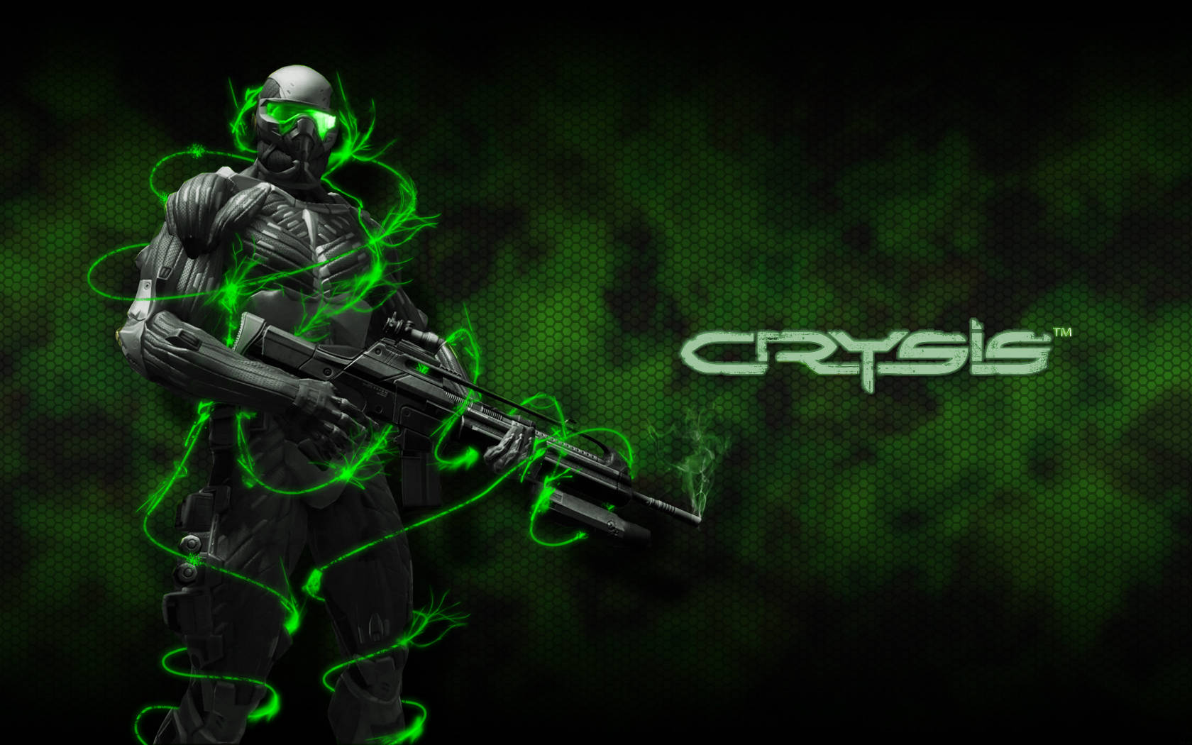 Crysis Warhead Green Glow Background