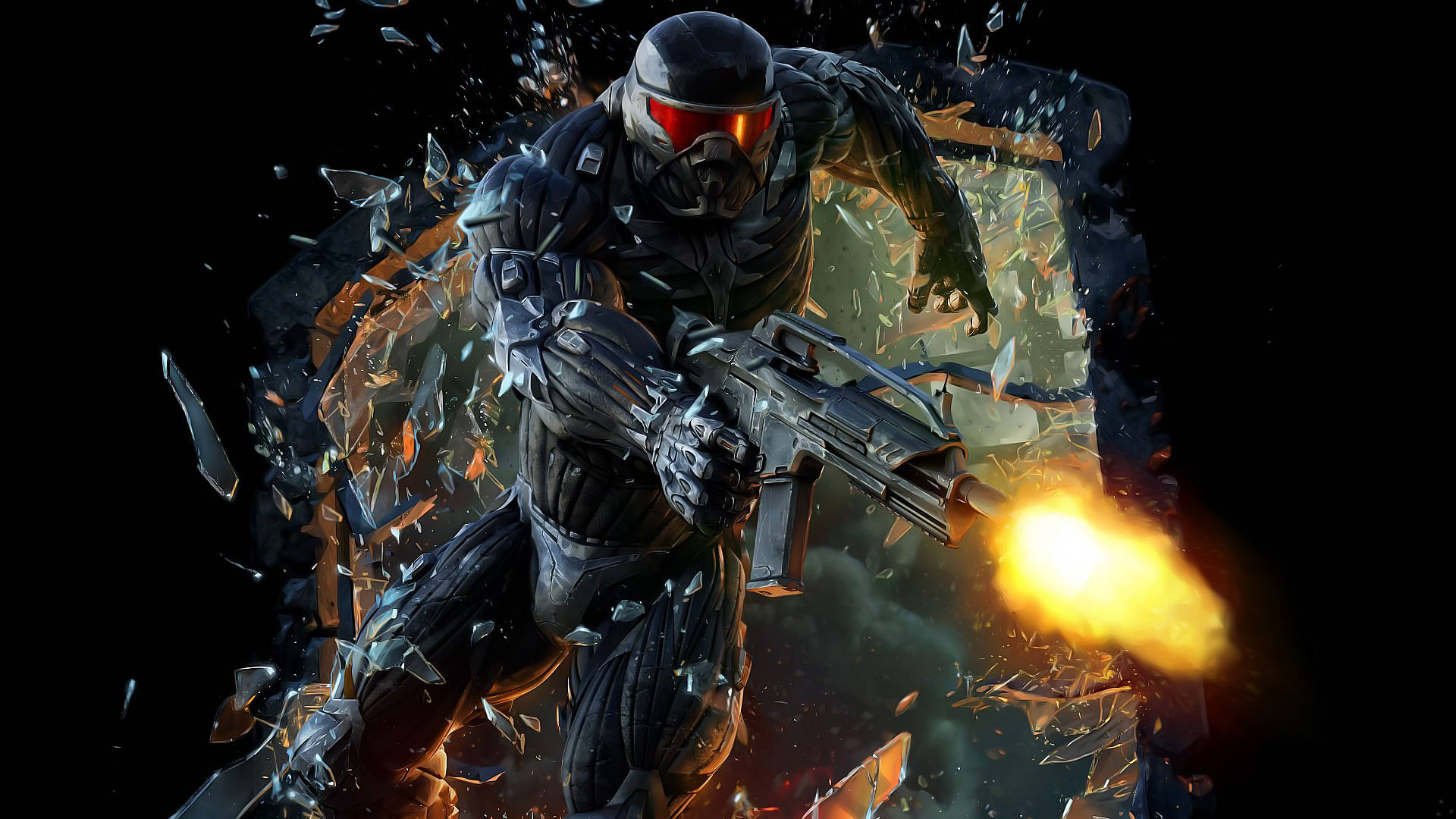 Crysis Warhead Gun Background