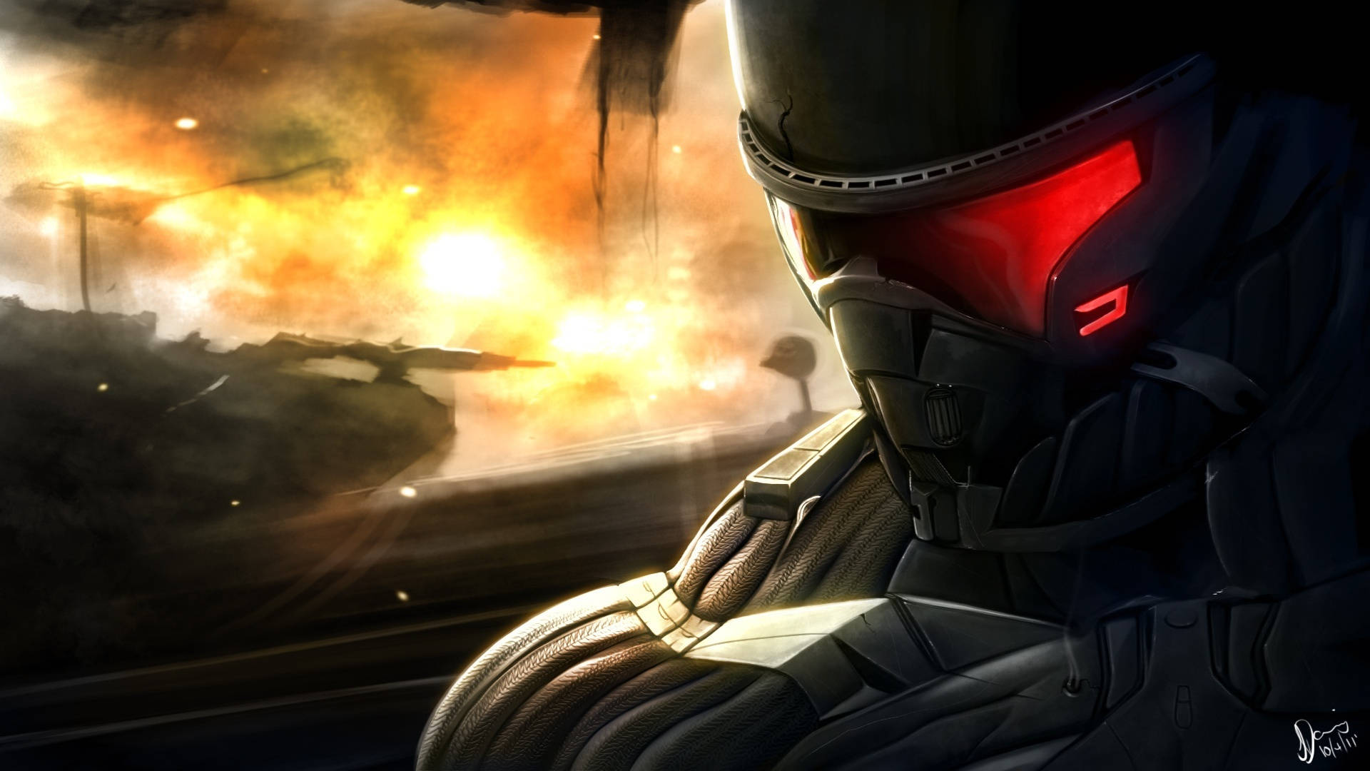 Crysis Warhead Masked Man Background