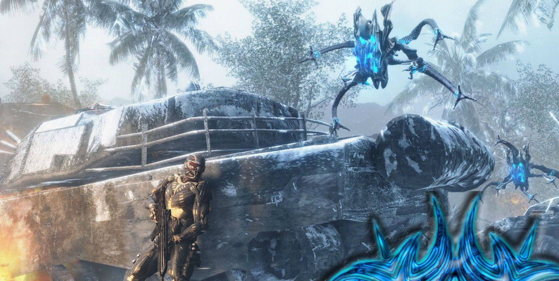 Crysis Warhead Winter Scene Background