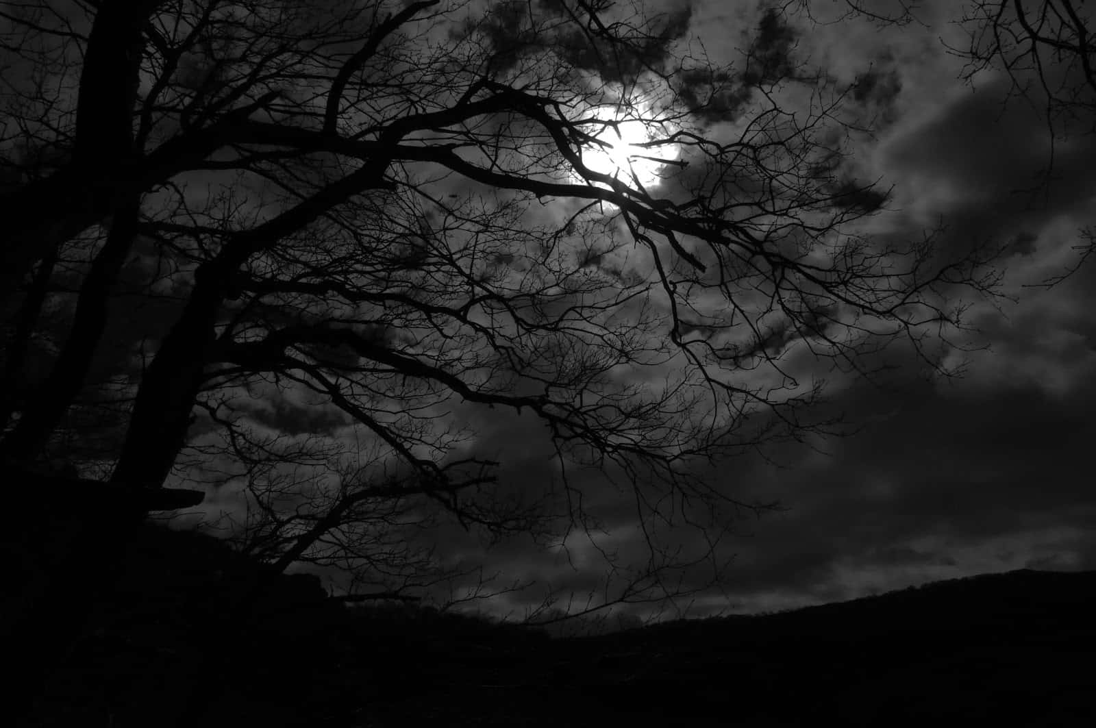 Crystal-colored Background Enhances The Contrast Of The Dark Desktop Background