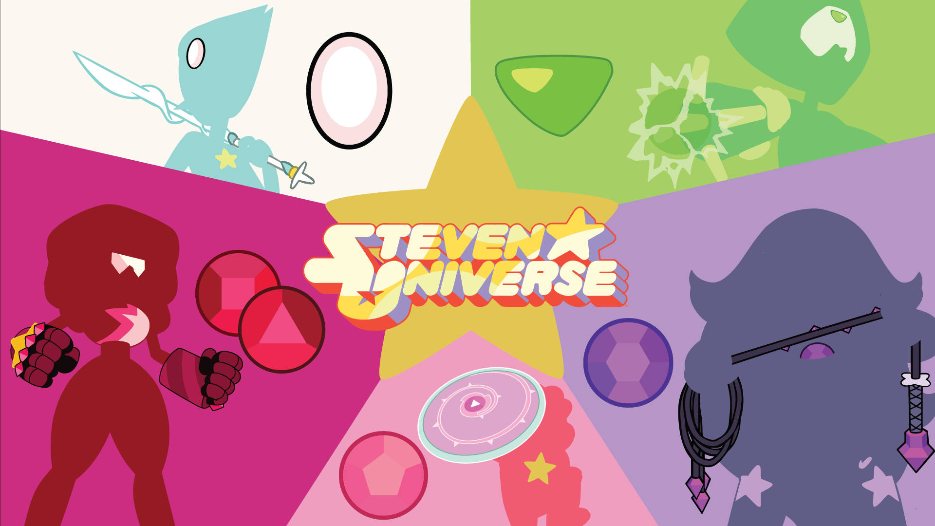 Crystal Gems From Steven Universe Background