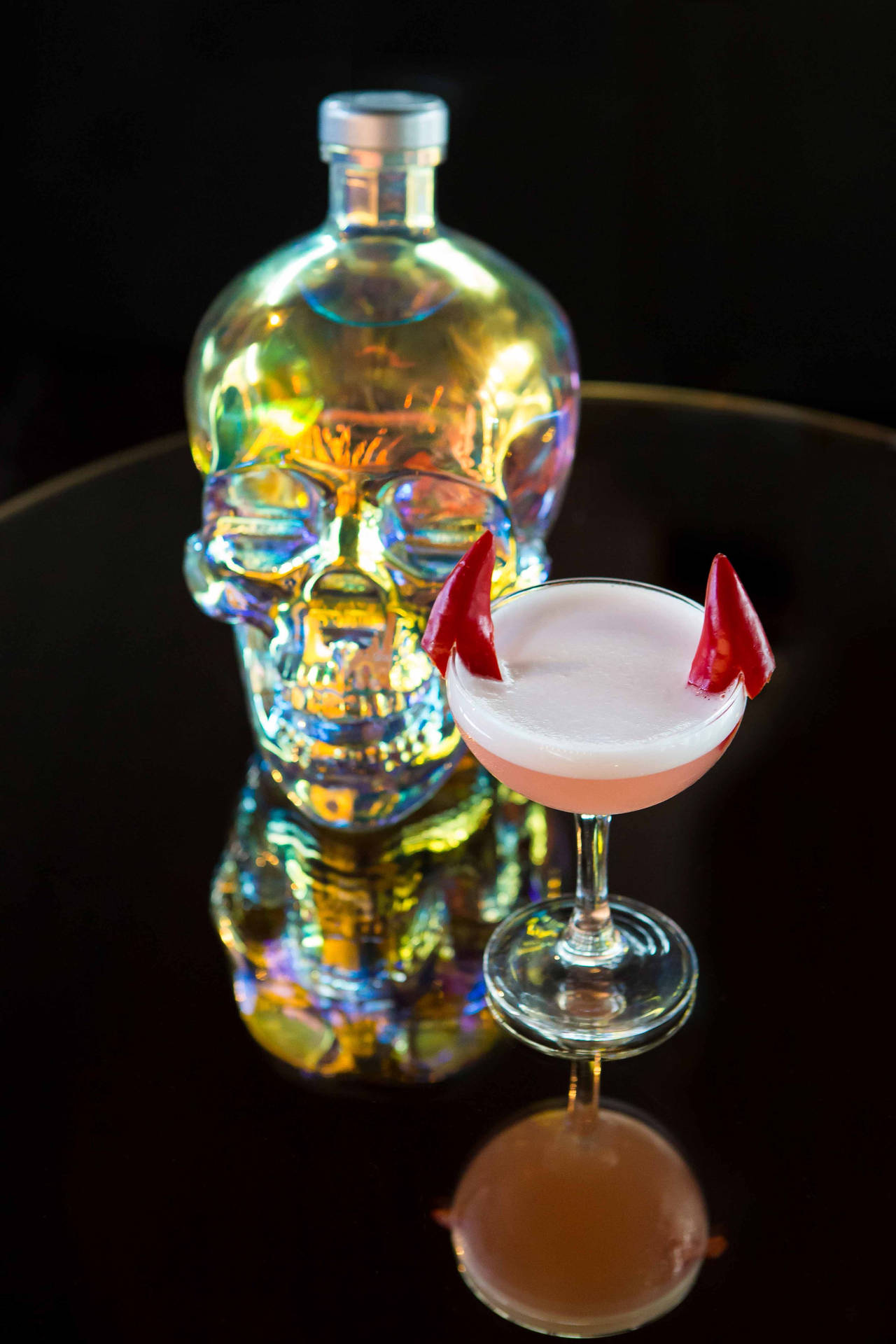 Crystal Head Vodka Chili Martini Background