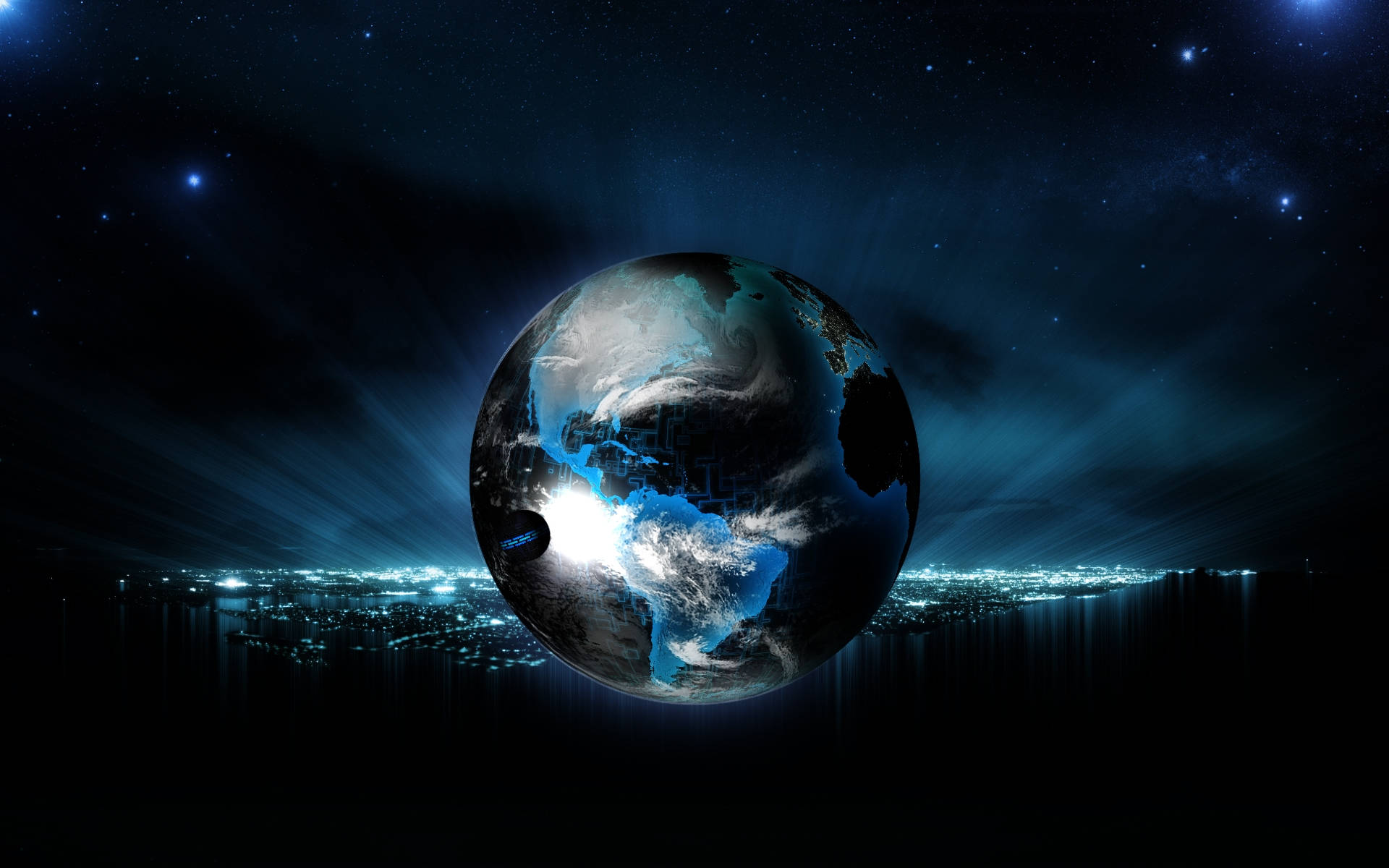 Crystal World Globe Background