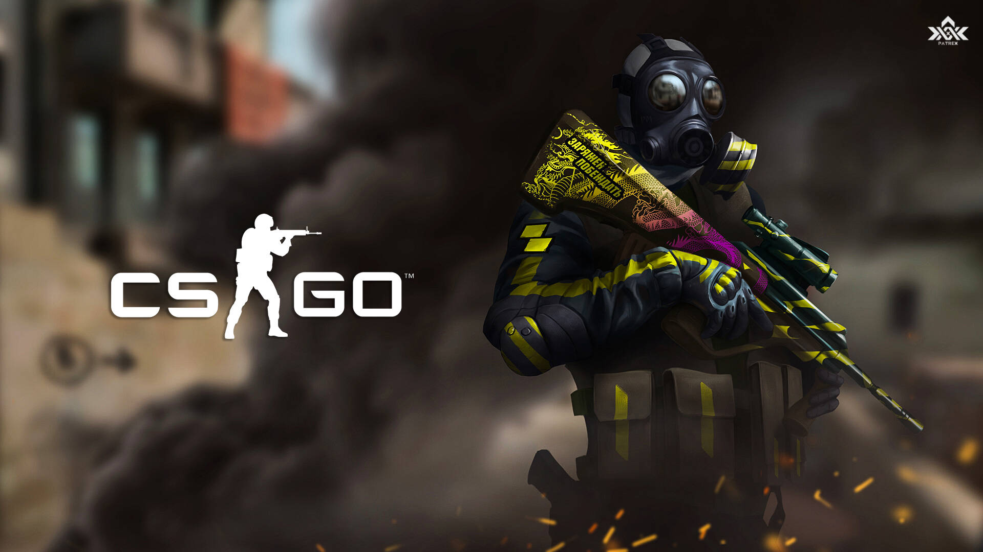 Cs Go Gas Mask Player Background