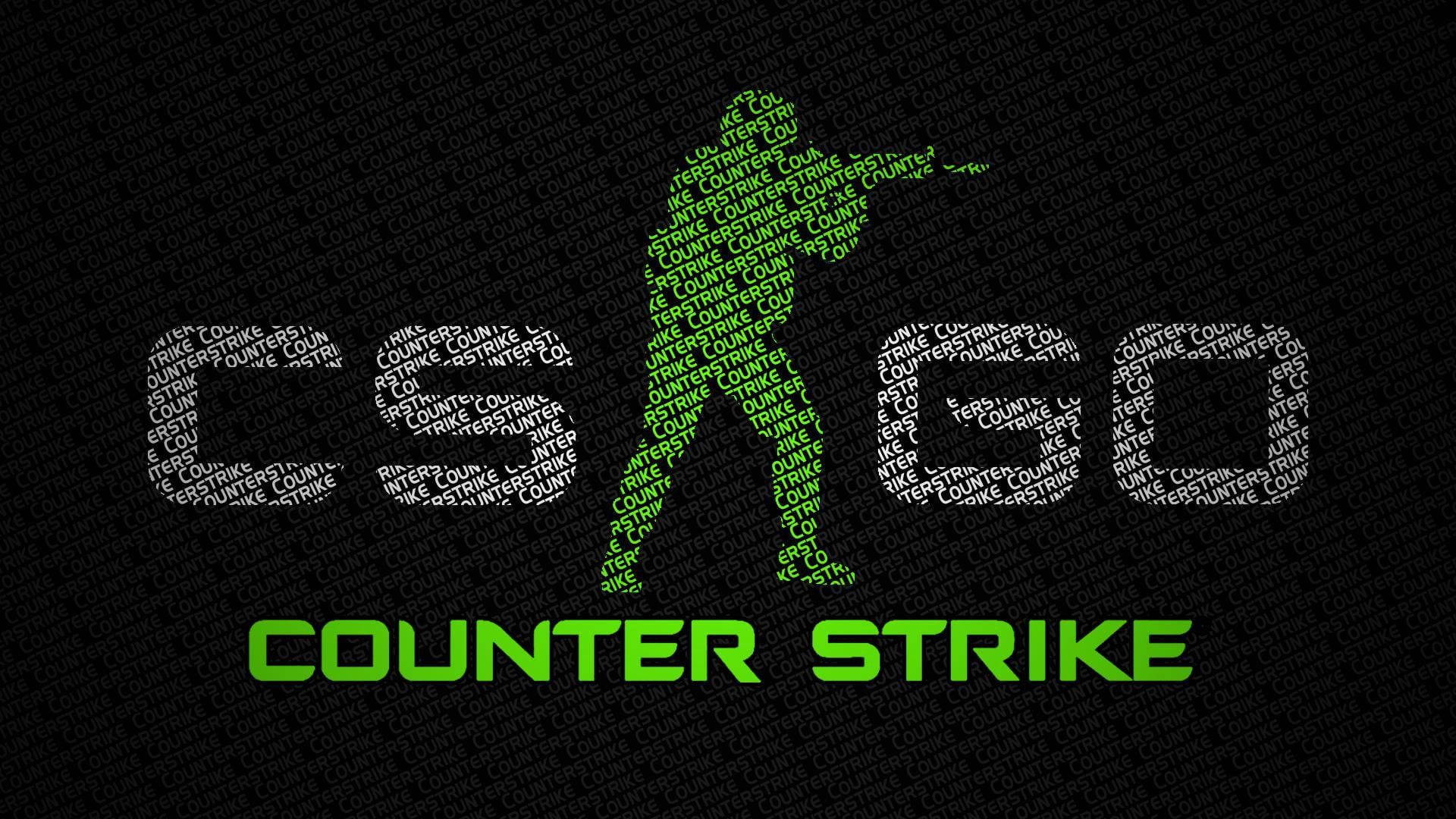 Cs Go In White And Green Background