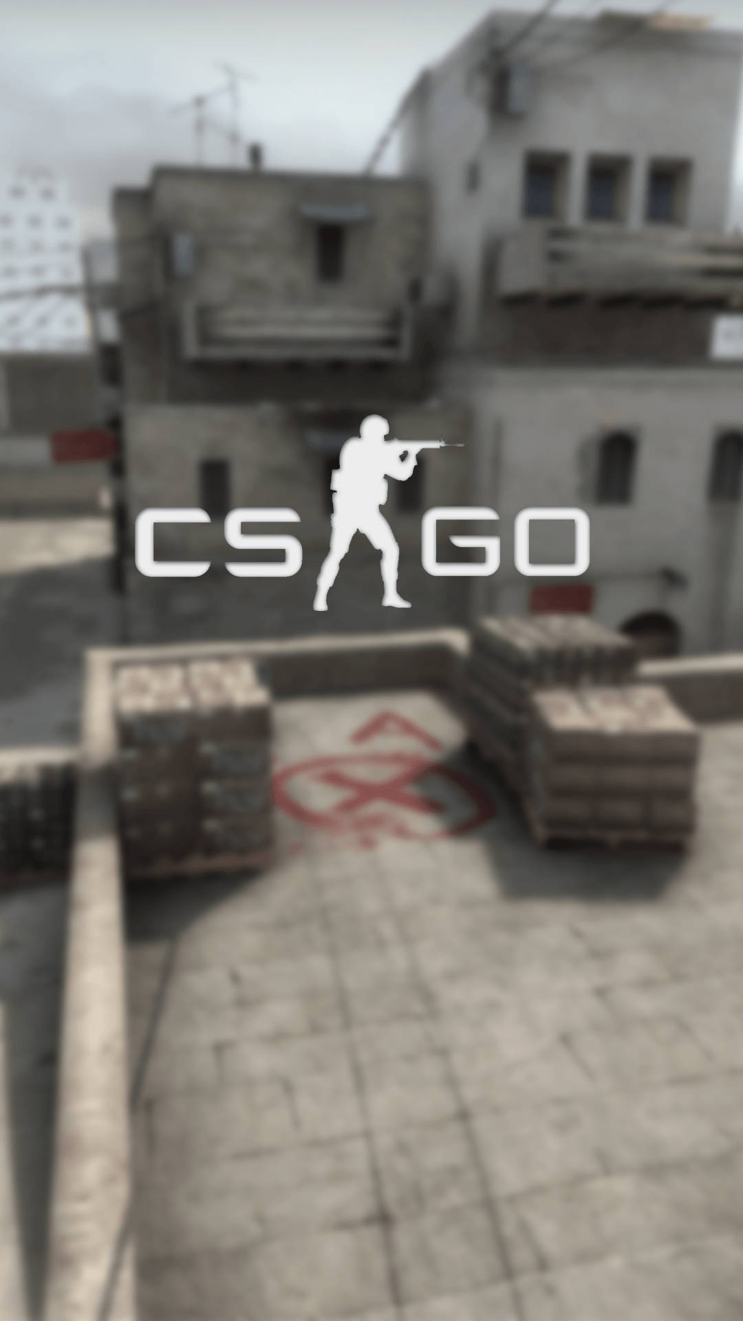Cs Go Logo In Dust Ii Iphone Background