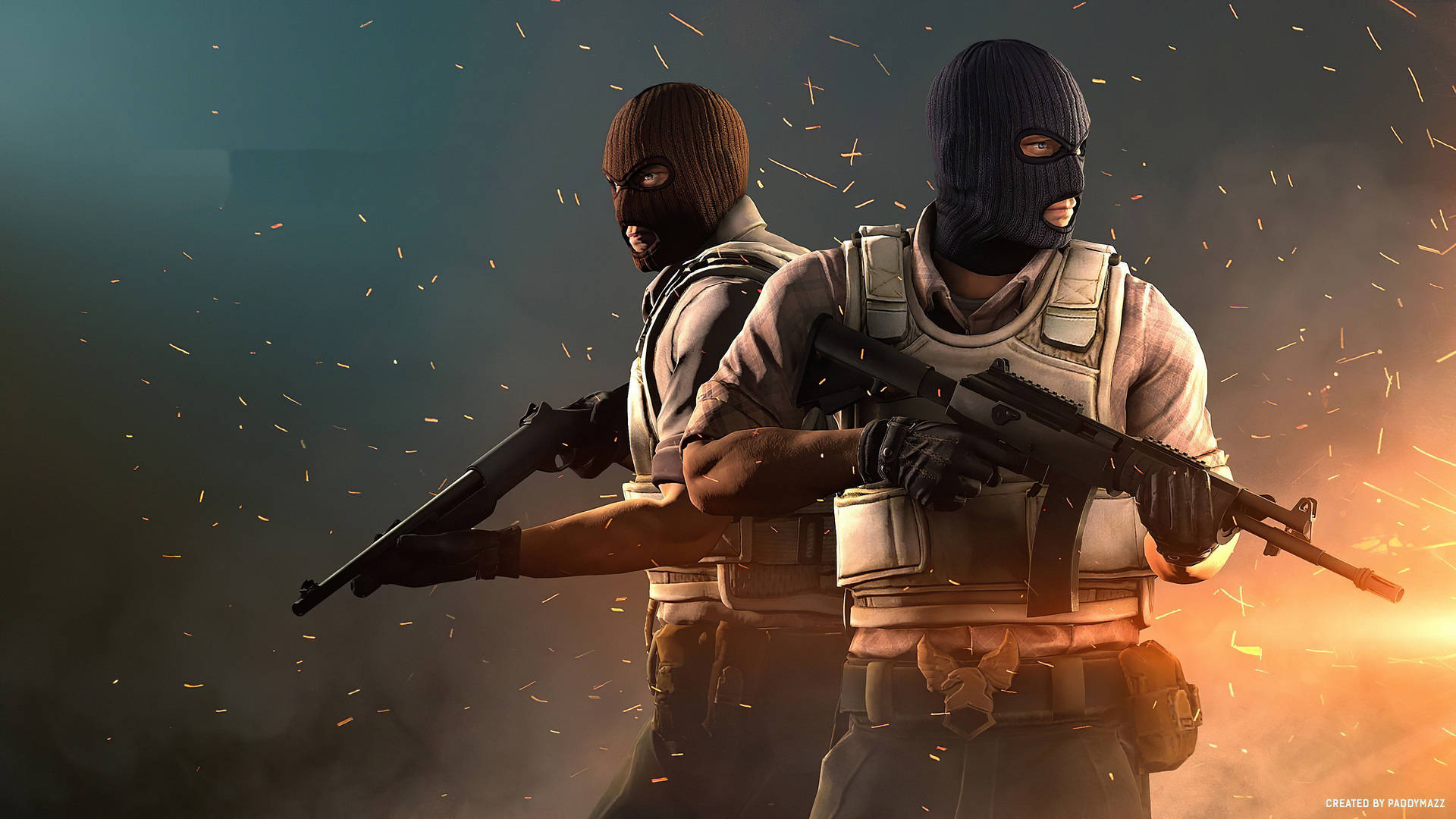 Cs Go Masked Characters Background