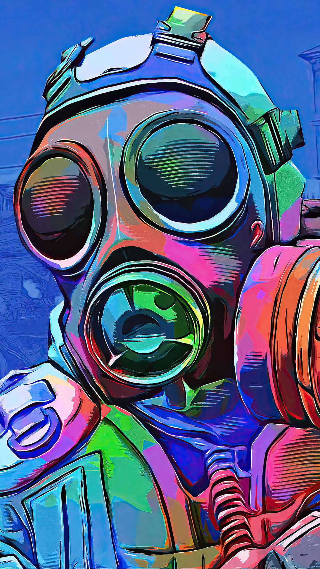 Cs Go Soldier With Gas Mask Iphone Background