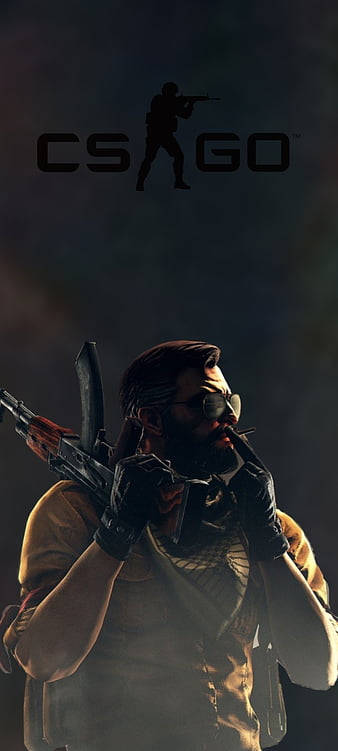 Cs Go Soldier With Rifle Iphone Background
