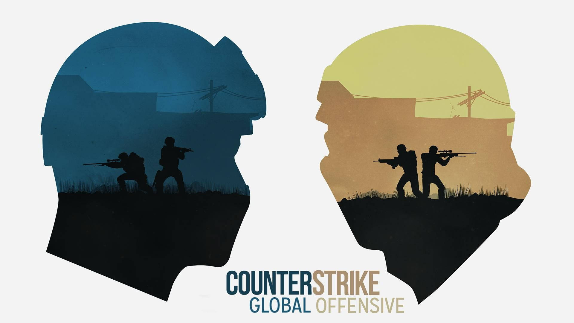 Cs Go Two Heads, Two Teams Background