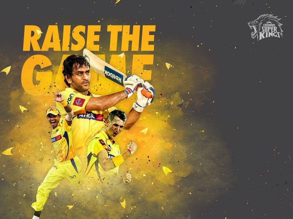 Csk Players Poster Background