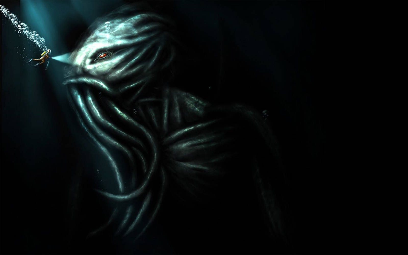 Cthulhu Calamari Fanart Background