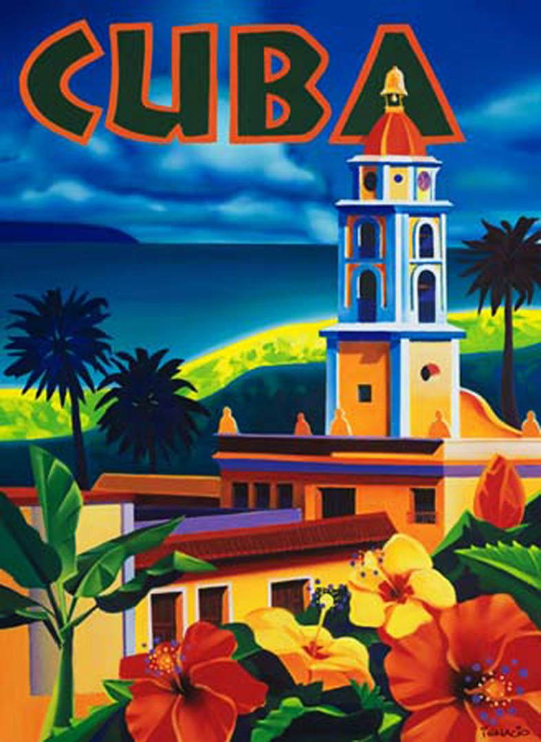 Cuba Digital Postcard Background